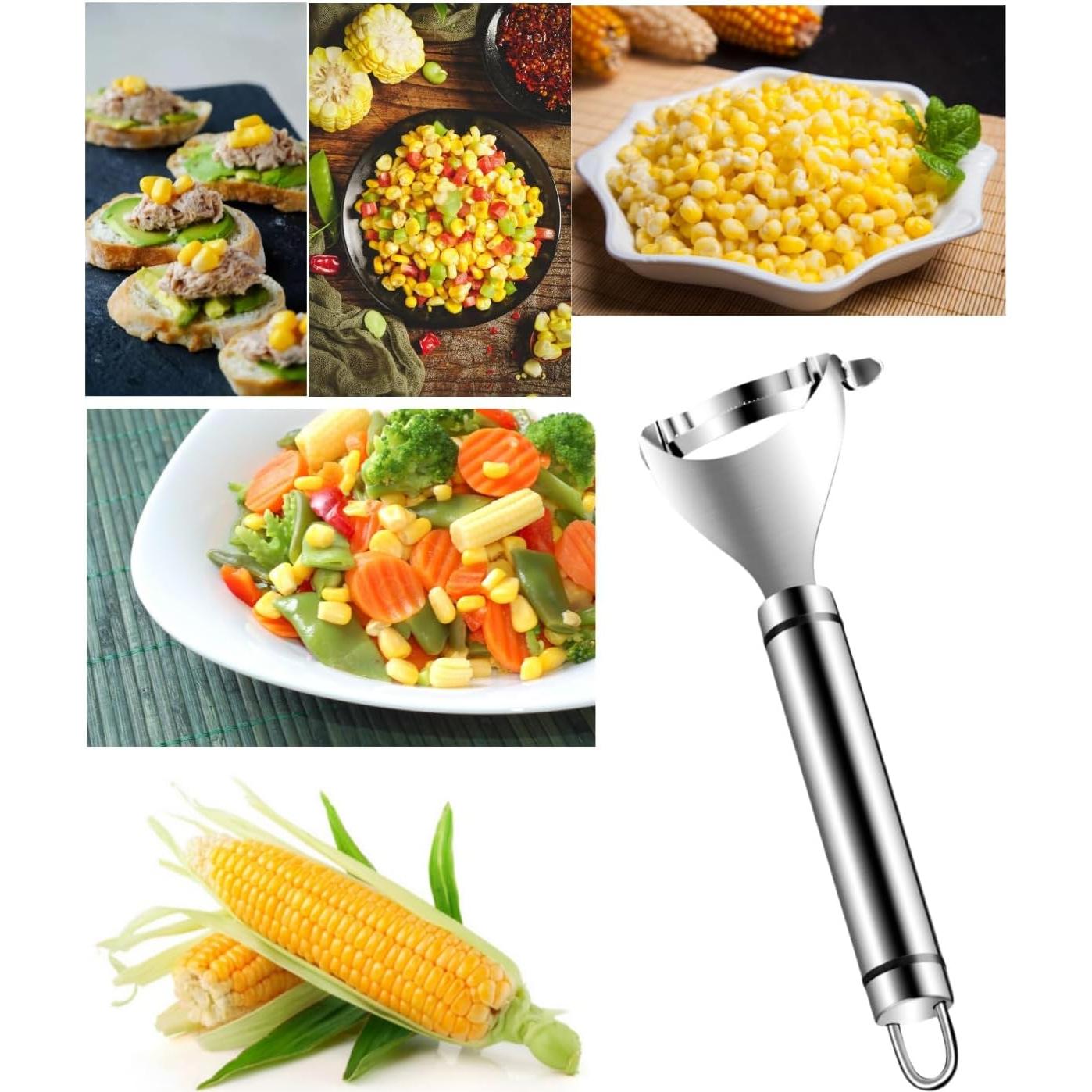 Pelador de Maíz Mágico Genérico Acero Inoxidable 2 Pcs