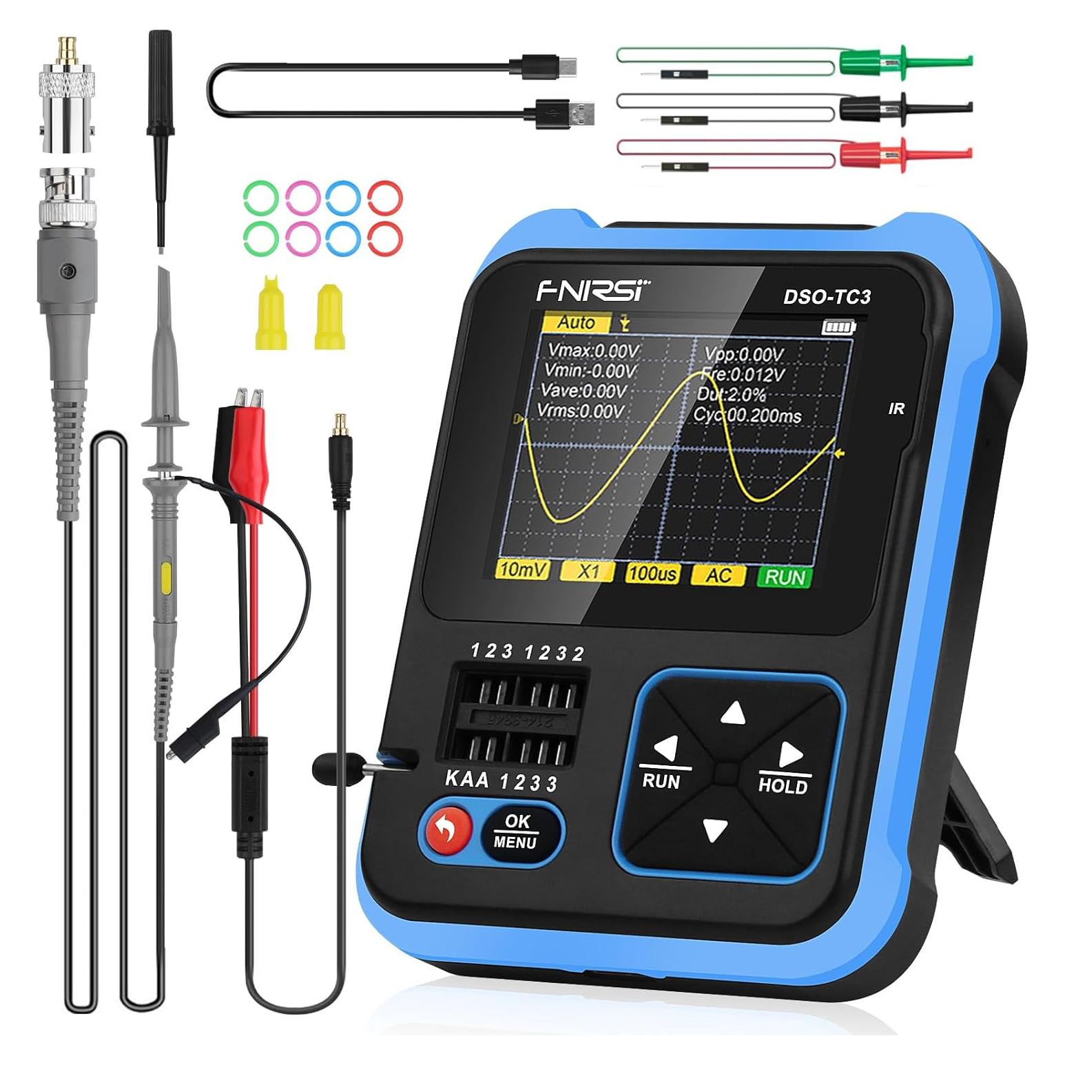 Osciloscopio DSO-TC3 Portátil 3-en-1 500kHz Generador de Señal