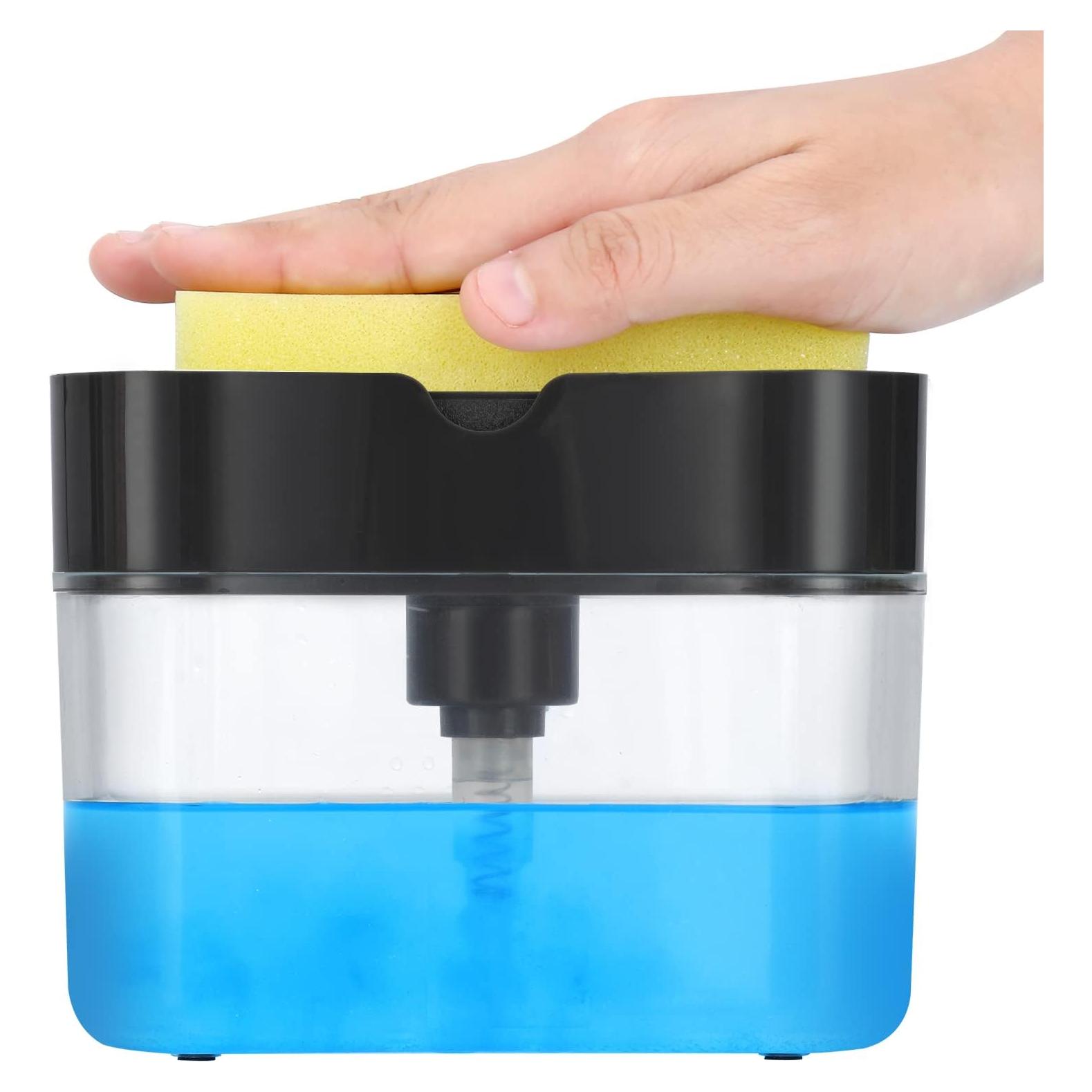 Dispensador de Jabón LIFEEZY 13 oz ABS Gris con Caddy