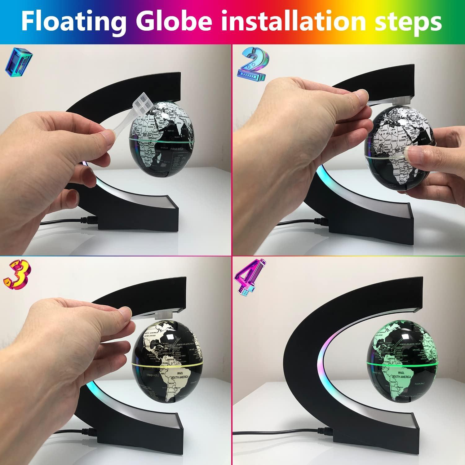Globo Flotante Magnético RTOSY 8.89 cm LED Multicolor