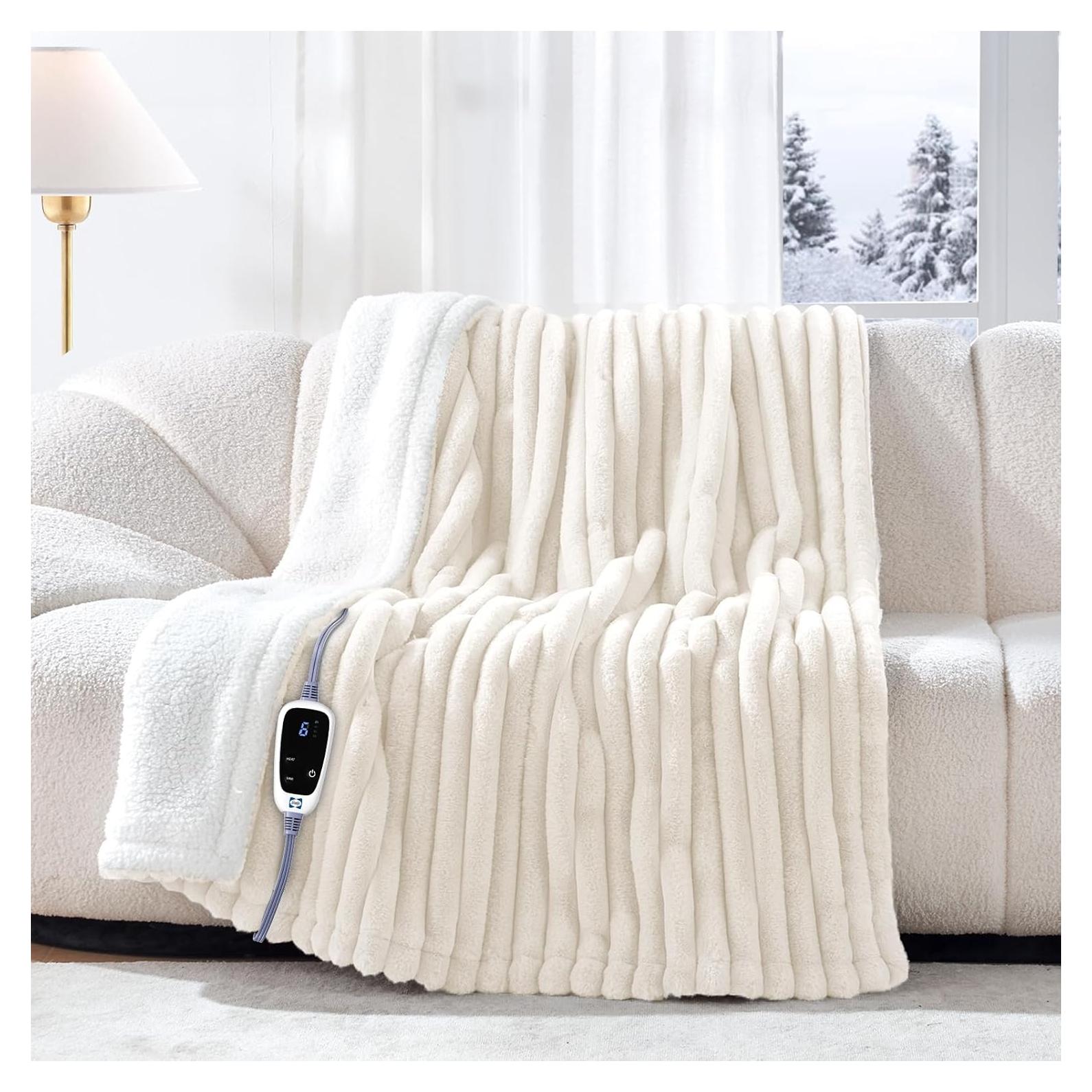 Manta Eléctrica Sealy Beige 130x150 cm 6 Niveles Calor