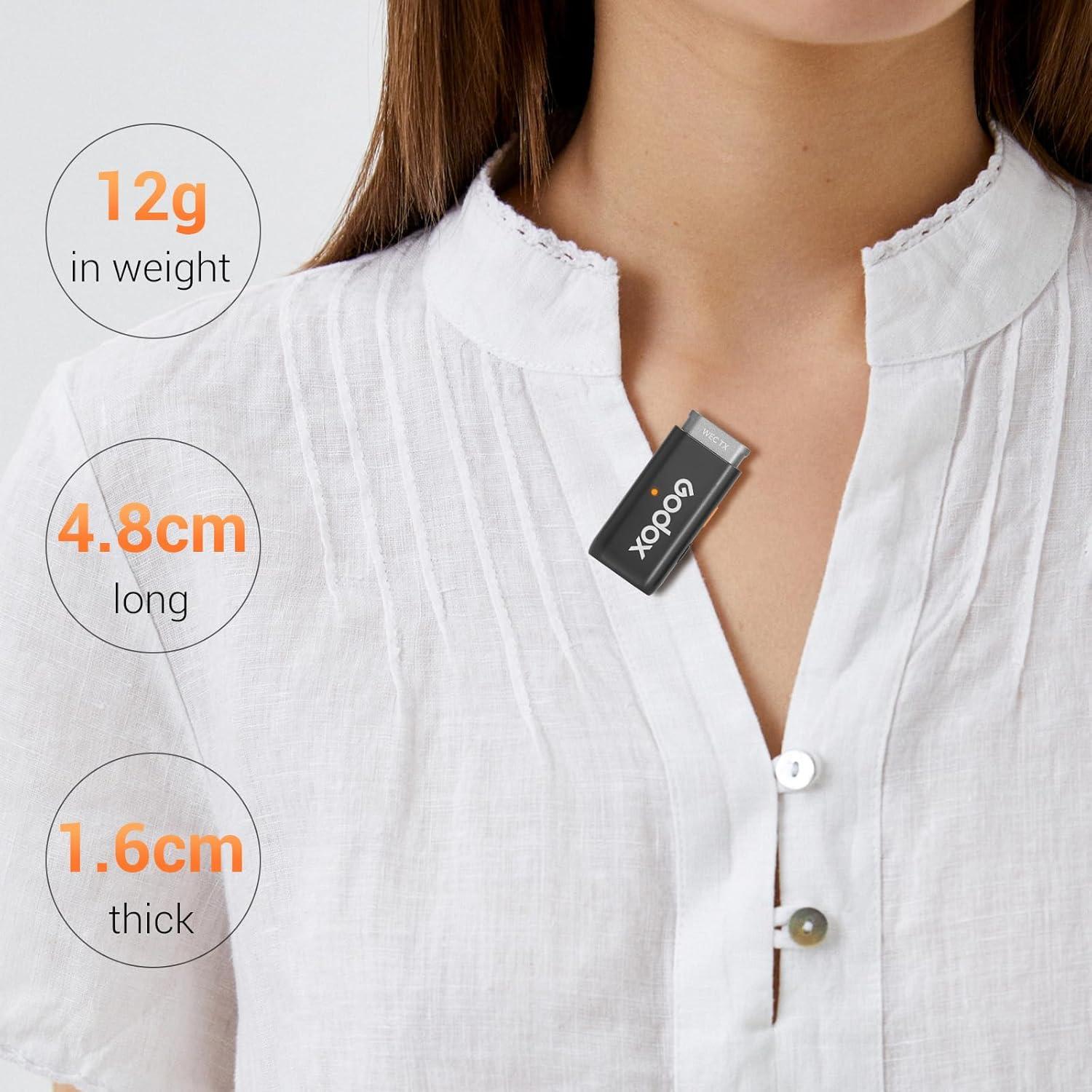 Micrófono Inalámbrico GODOX WEC Kit1 Lavalier 200m 8h Batería