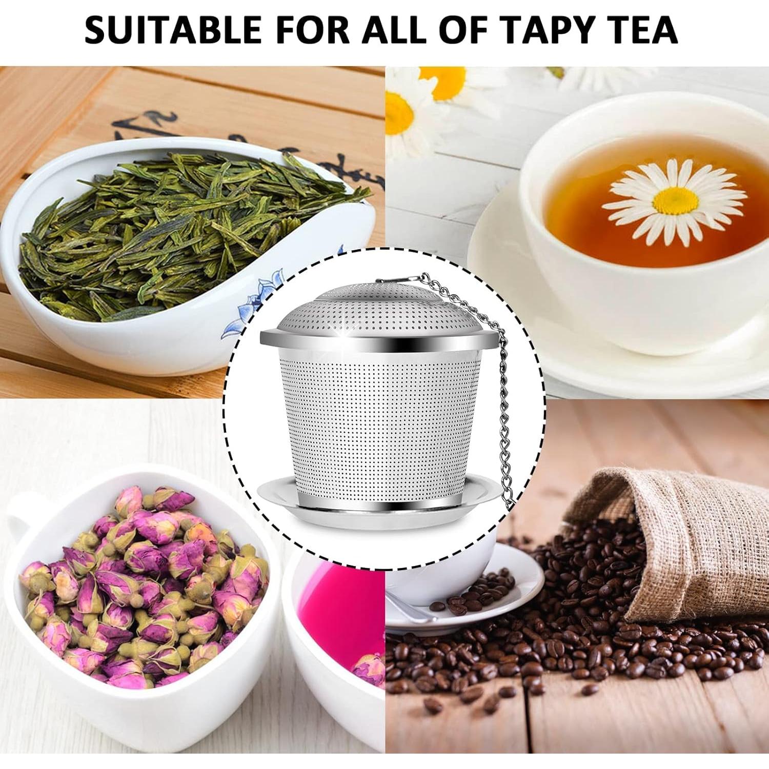 Infusor de Té Numola Acero Inoxidable con Cuchara y Bandejas