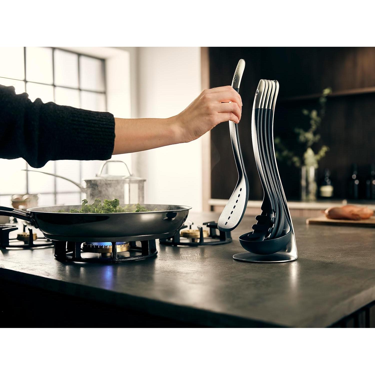 Conjunto de Utensilios de Cocina Joseph Joseph Nest 5 - Negro/Acero Inoxidable