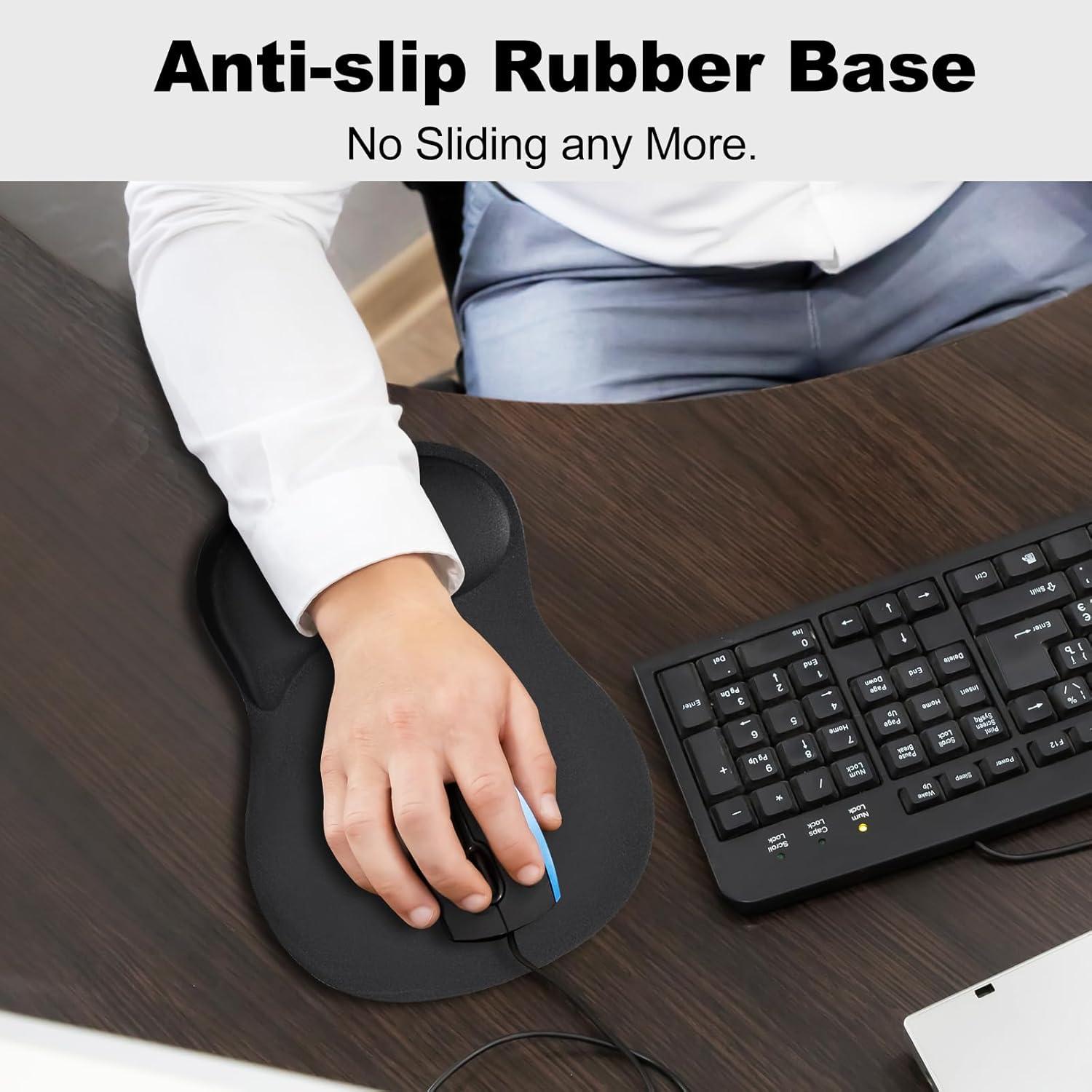 Alfombrilla de Ratón Ergonómica KINREEB con Soporte para Muñeca