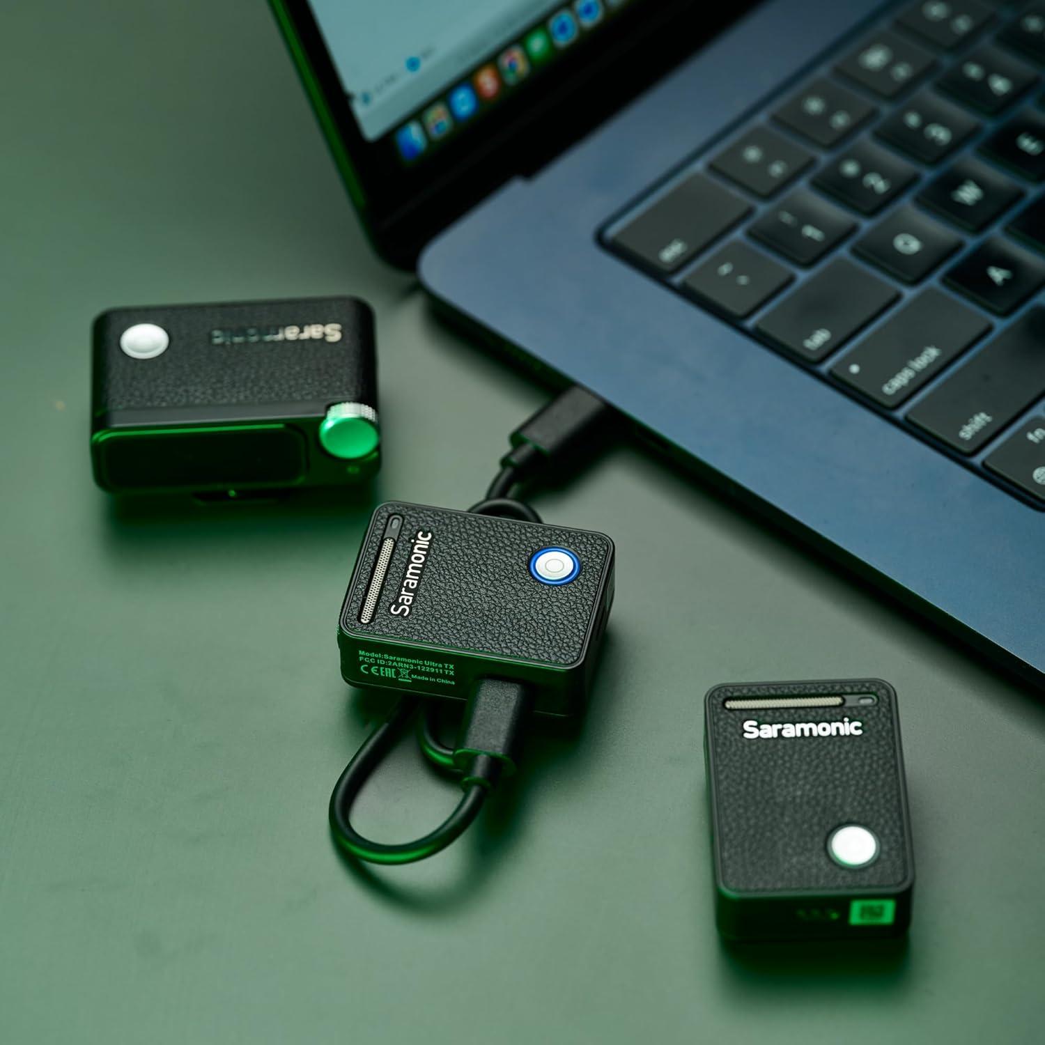 Micrófono Lavalier Inalámbrico Saramonic Ultra 01, 32-Bit Float, IPX5