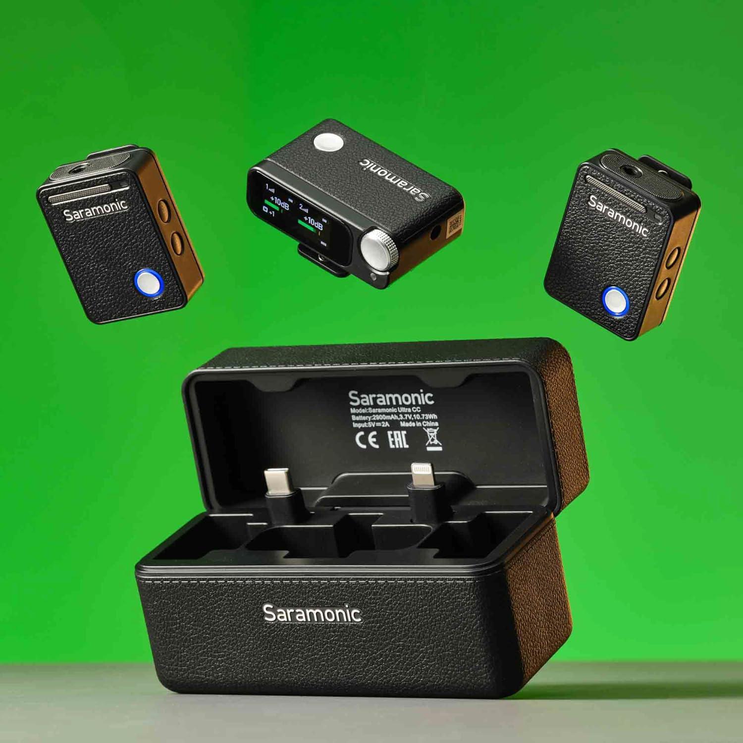 Micrófono Lavalier Inalámbrico Saramonic Ultra 01, 32-Bit Float, IPX5