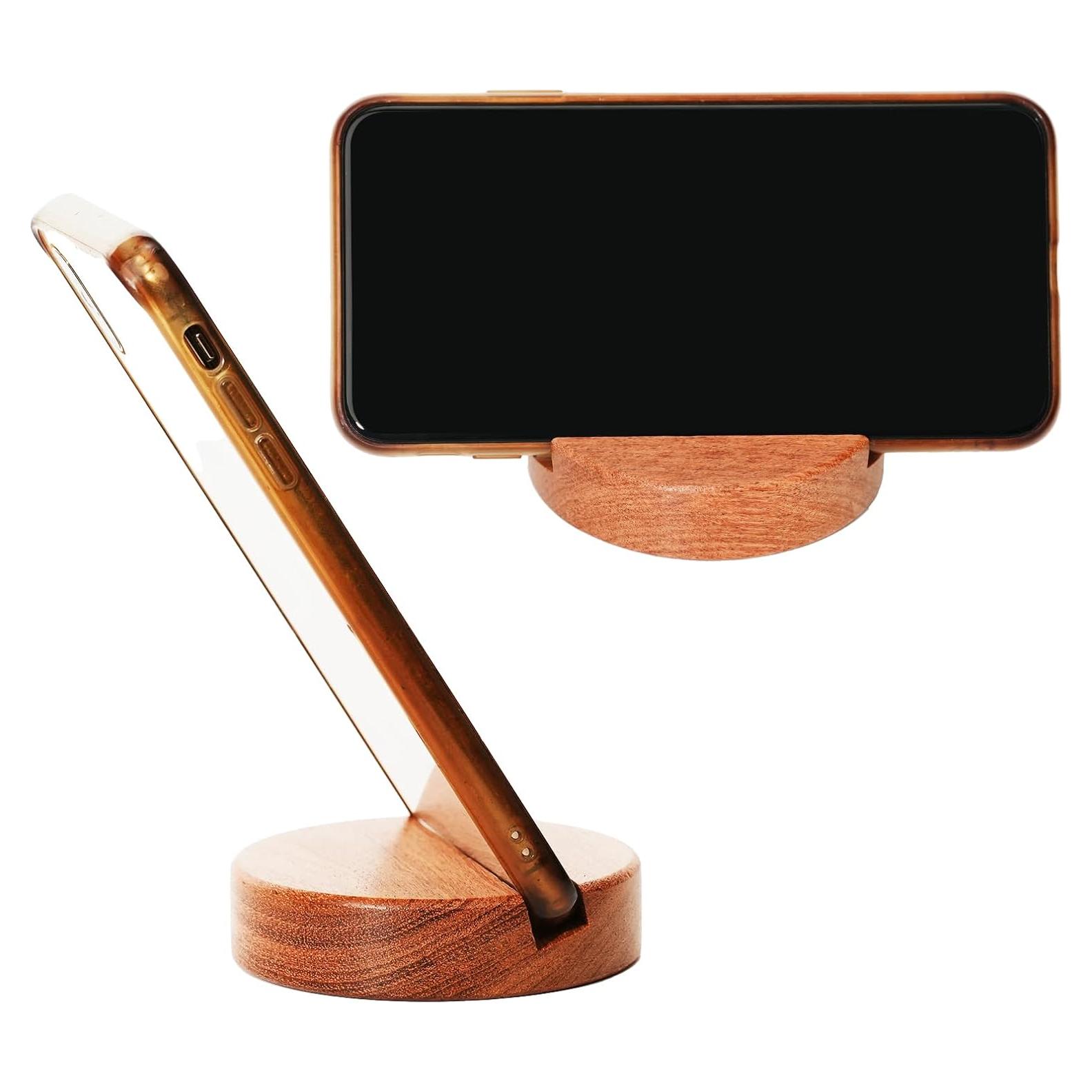 Soporte de Teléfono de Madera Natural Mufengshangmao Circular