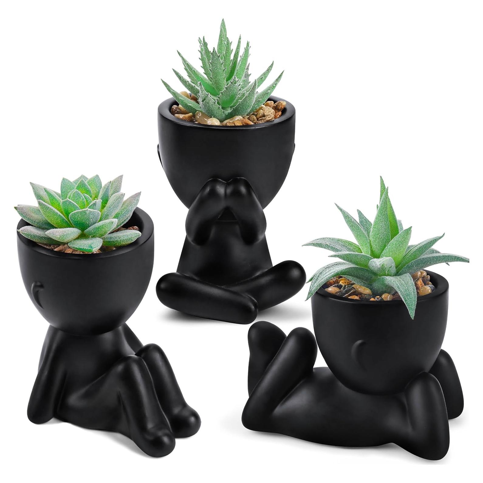 Plantas Falsas Suculentas Der Rose - 3 Paquetes Decorativos