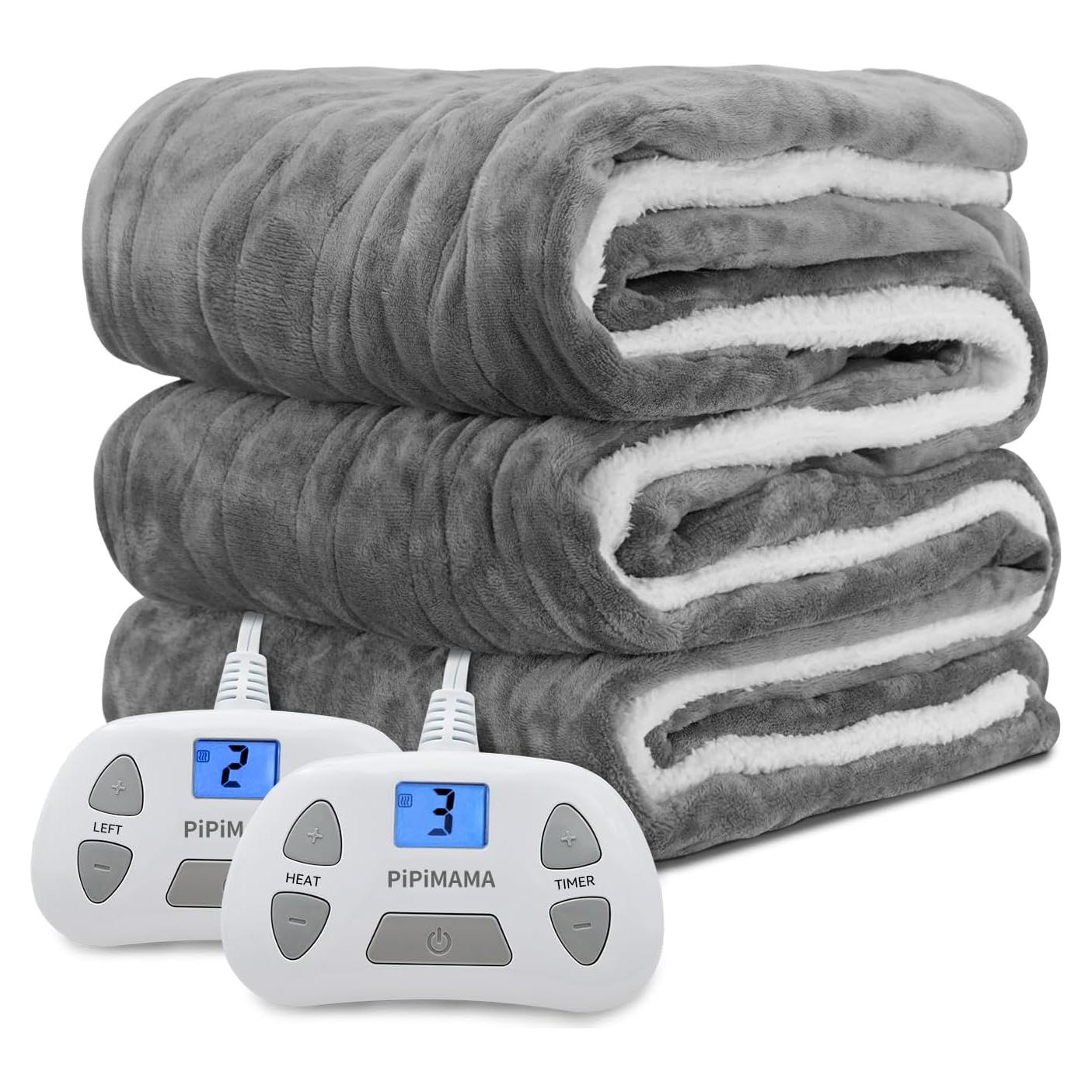 Manta Eléctrica King PiPiMAMA 254x229 cm con Doble Control