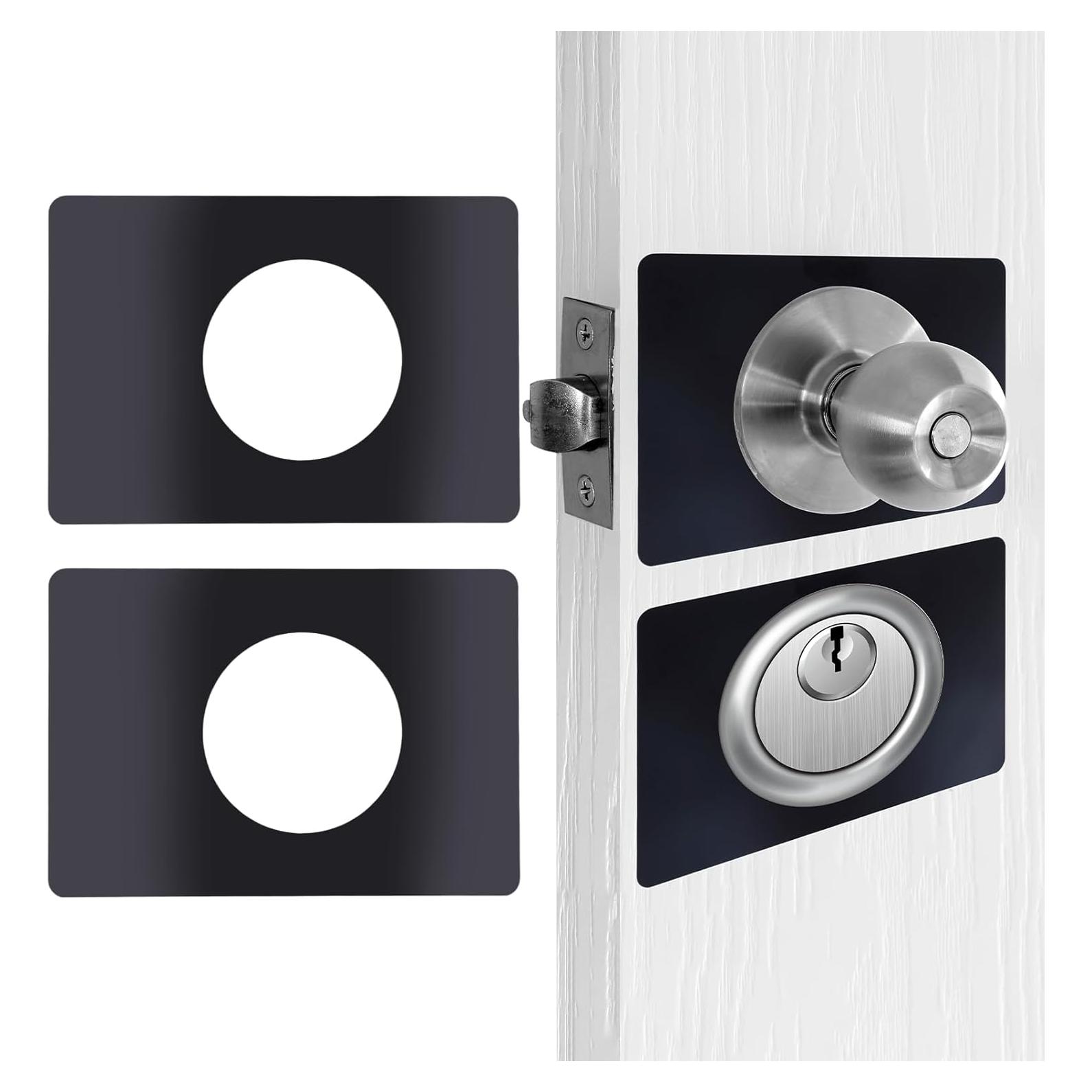 Placas de Refuerzo de Cerradura de Acero Inoxidable 4PCS