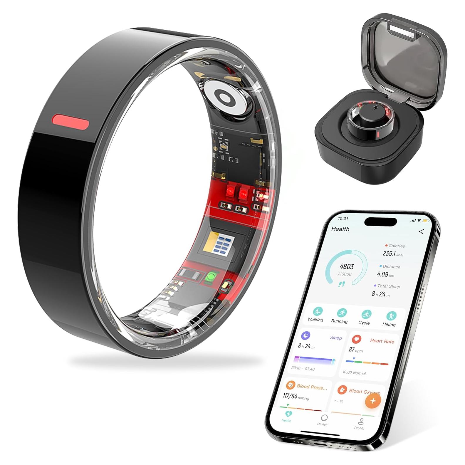 Anillo Inteligente GloworPath H09 Fitness y Salud Negro 7