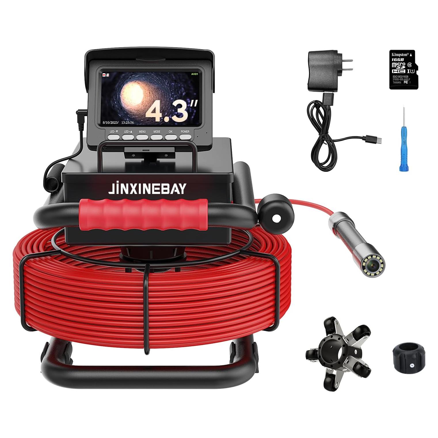 Cámara de Drenaje JINXINEBAY 1080P HD IP68 4.3"