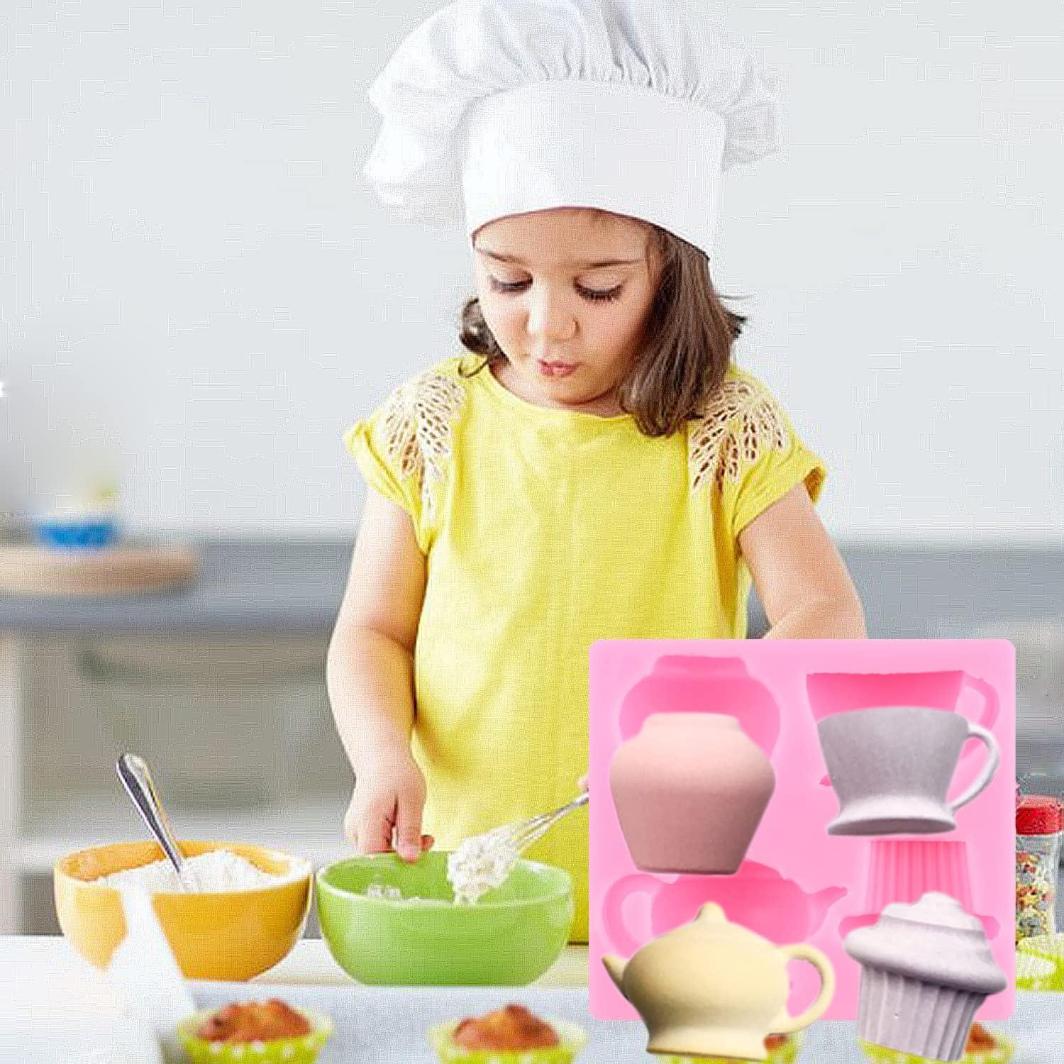 Set de 4 Moldes de Silicona para Pasteles Mujiang - Té de la Tarde