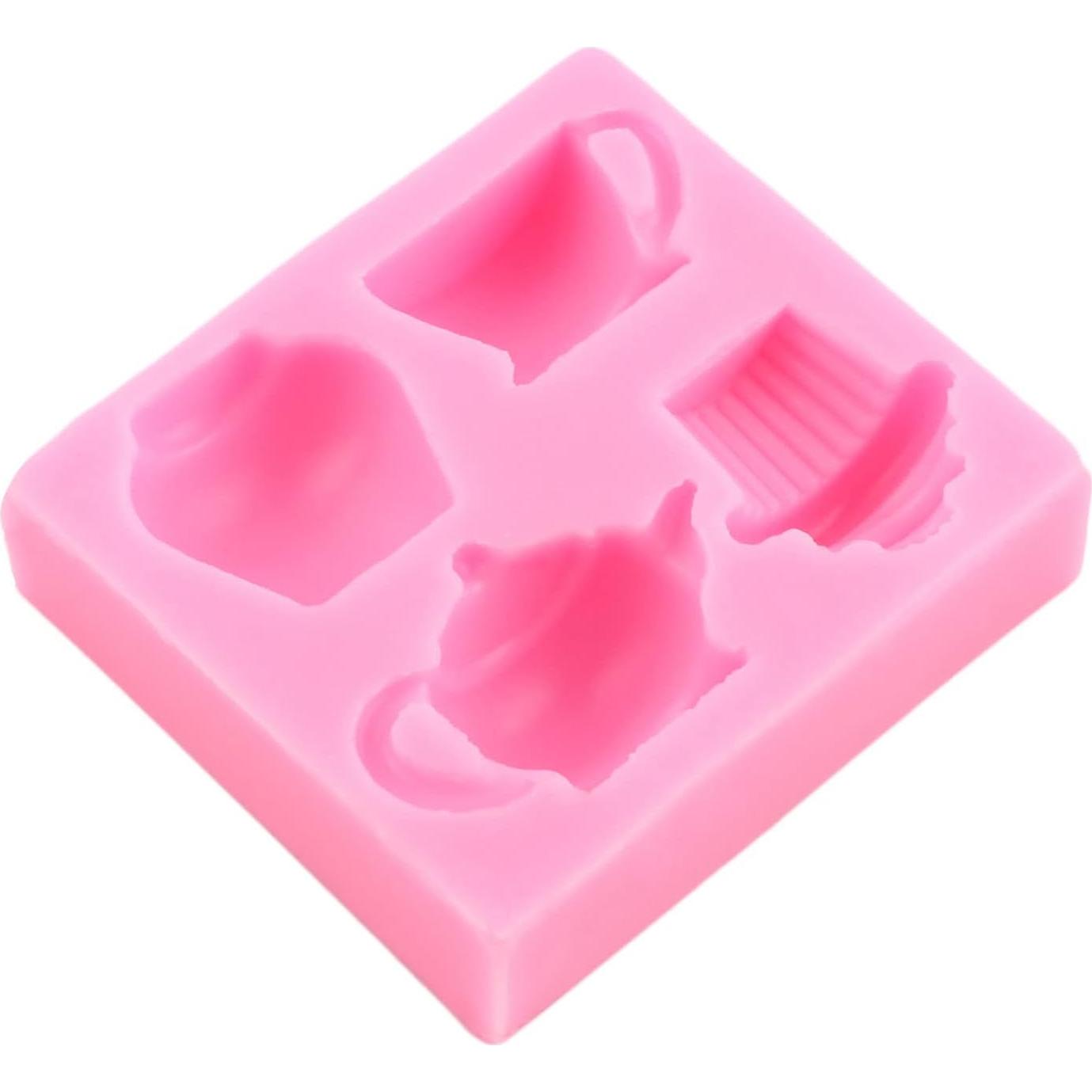 Set de 4 Moldes de Silicona para Pasteles Mujiang - Té de la Tarde