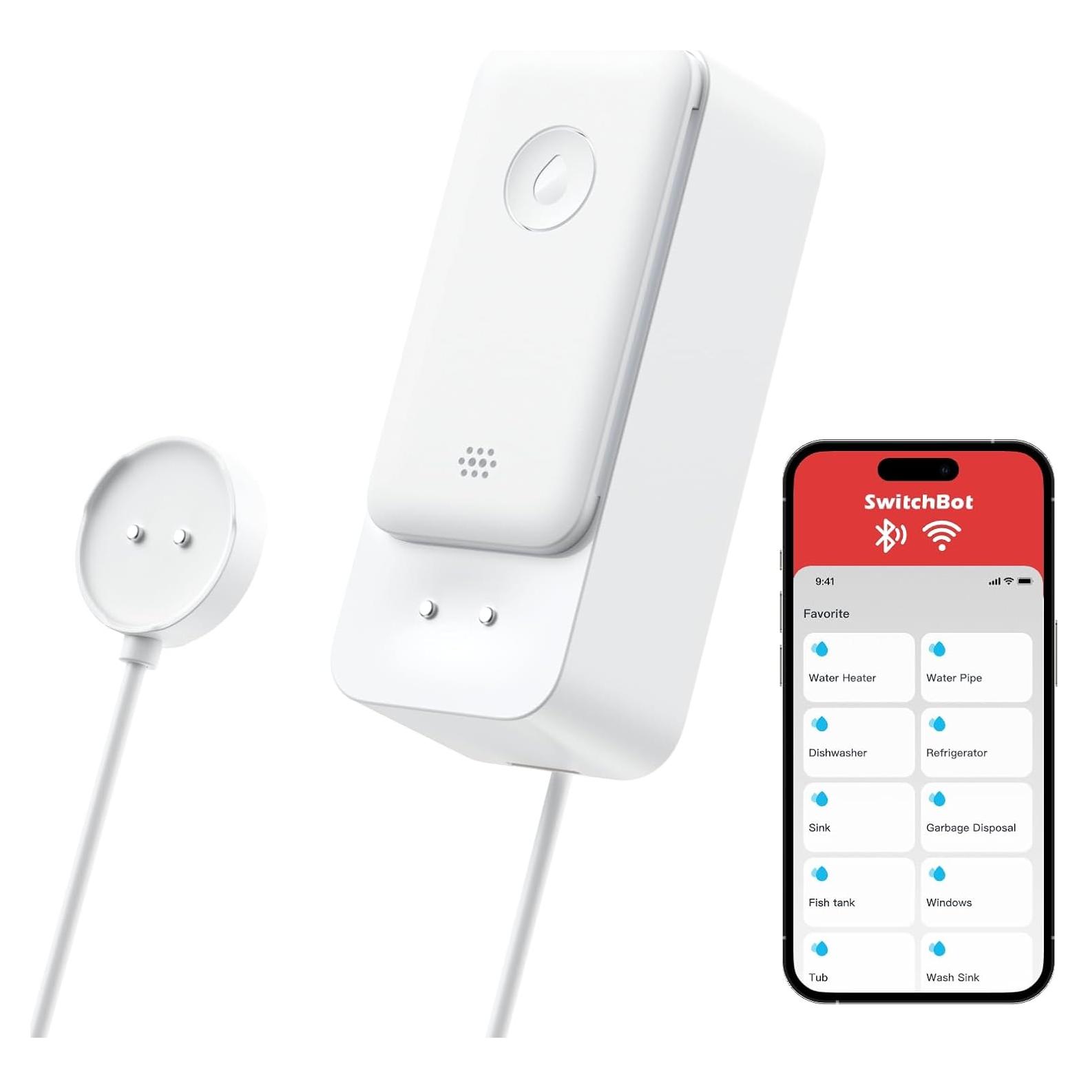Detector de Fugas de Agua SwitchBot con Alarma 100dB