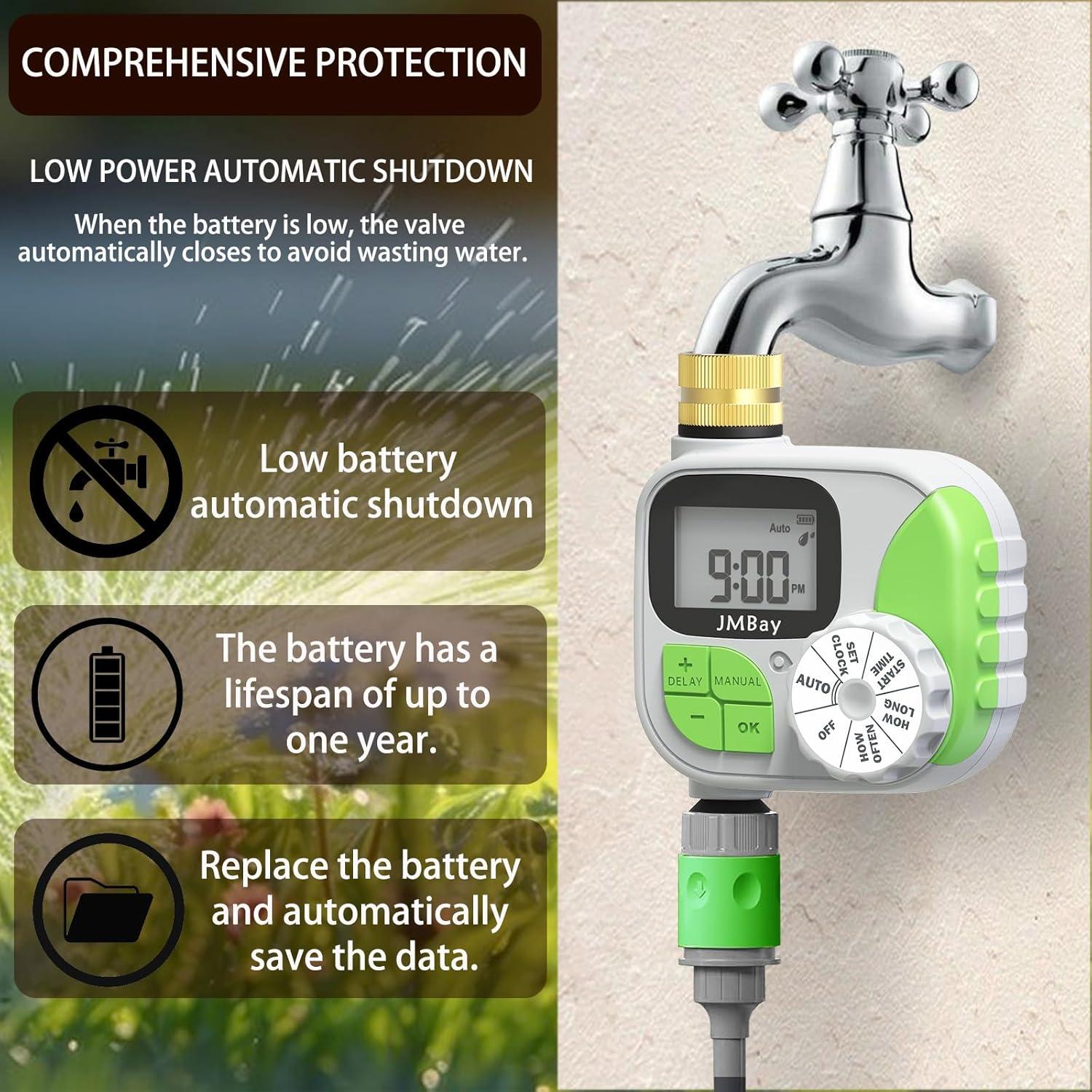 Temporizador de Riego JMBay 1 Zona Programable Impermeable