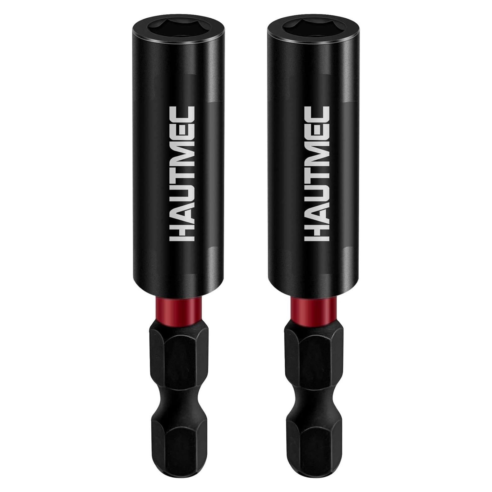 Soporte Magnético de Punta de Impacto HAUTMEC 1/4" - 2 Pcs