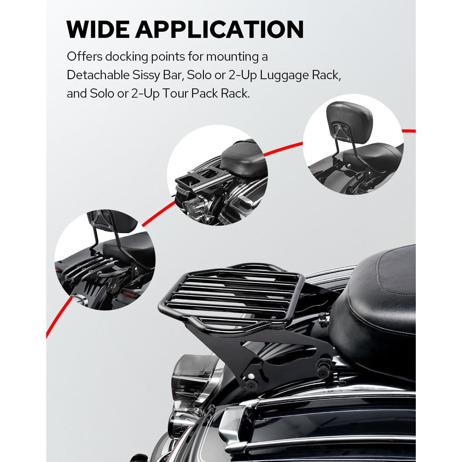 Kit de Hardware de Acoplamiento Benlari para Barra Sissy Negro