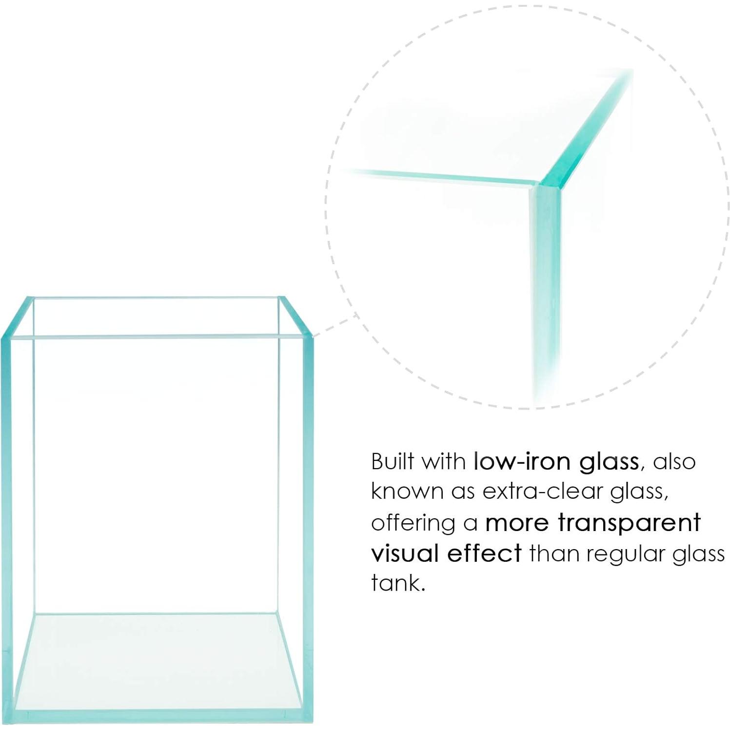 Acuario de vidrio HIRO Aquatics ET25 25x25x30cm sin tapa