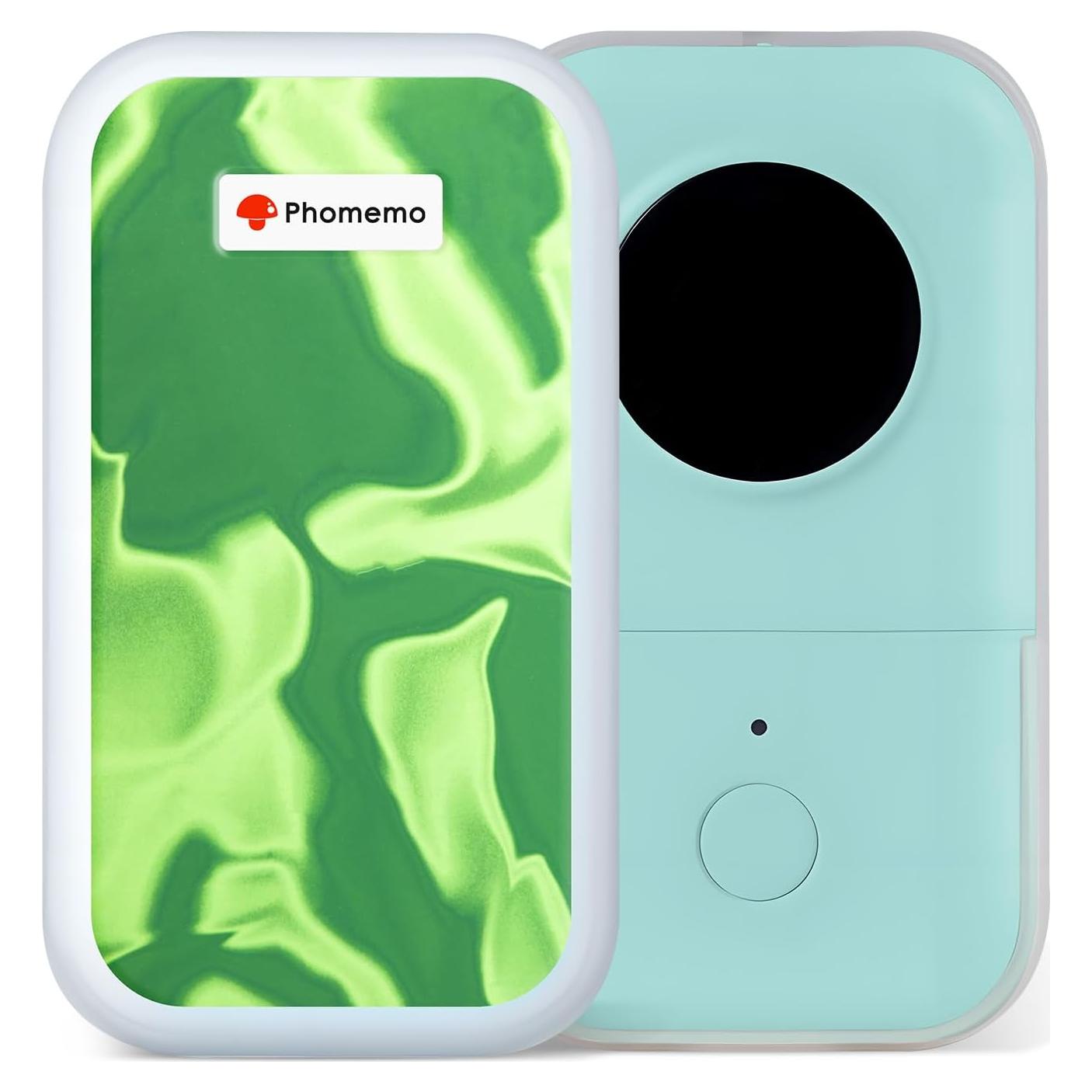 Funda de Silicona Verde Arrugada para Etiquetadora Phomemo D30