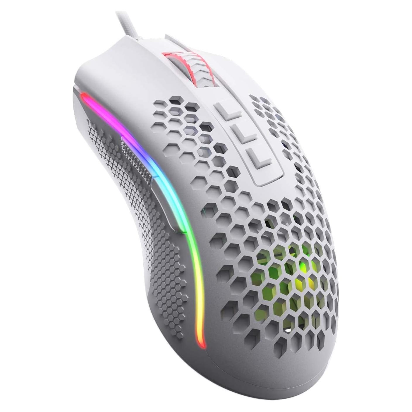 Redragon M808 Storm Ratón Gaming RGB Ultraligero 85g