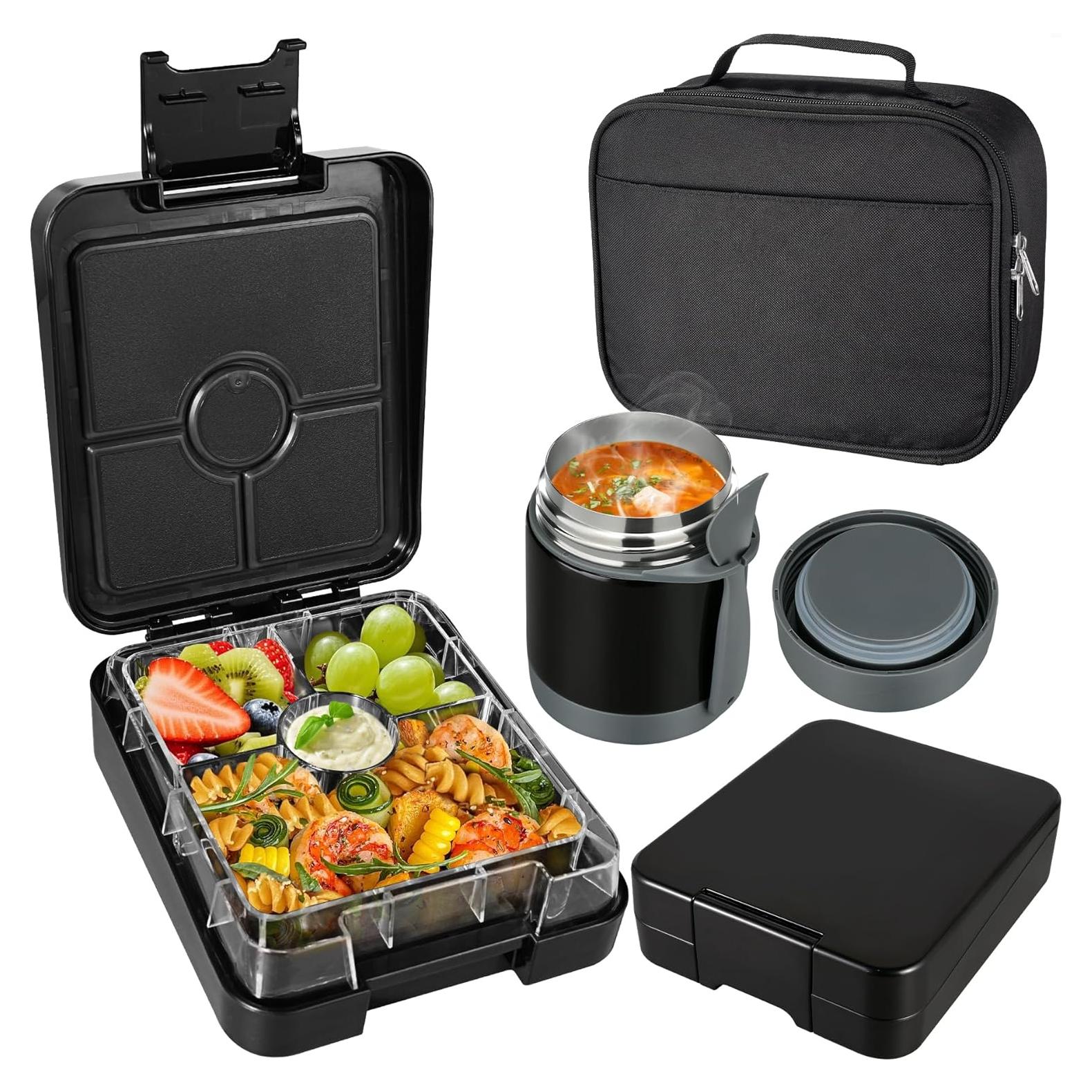 Caja de Almuerzo Bento Pawtong con Termo 284ml a Prueba de Fugas