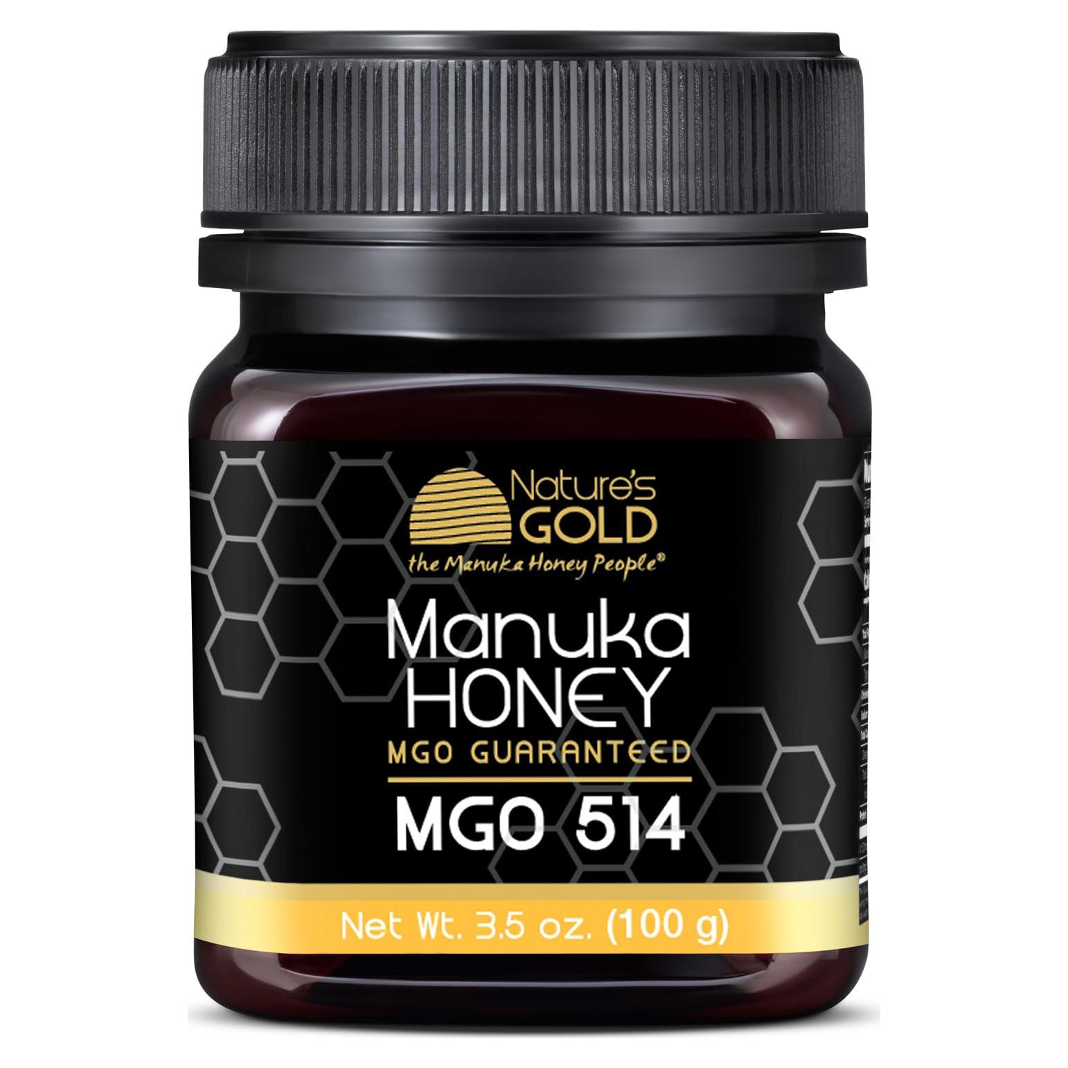 Miel Manuka Cruda Nature's Gold MGO 514+ 99.22g Pura Australiana