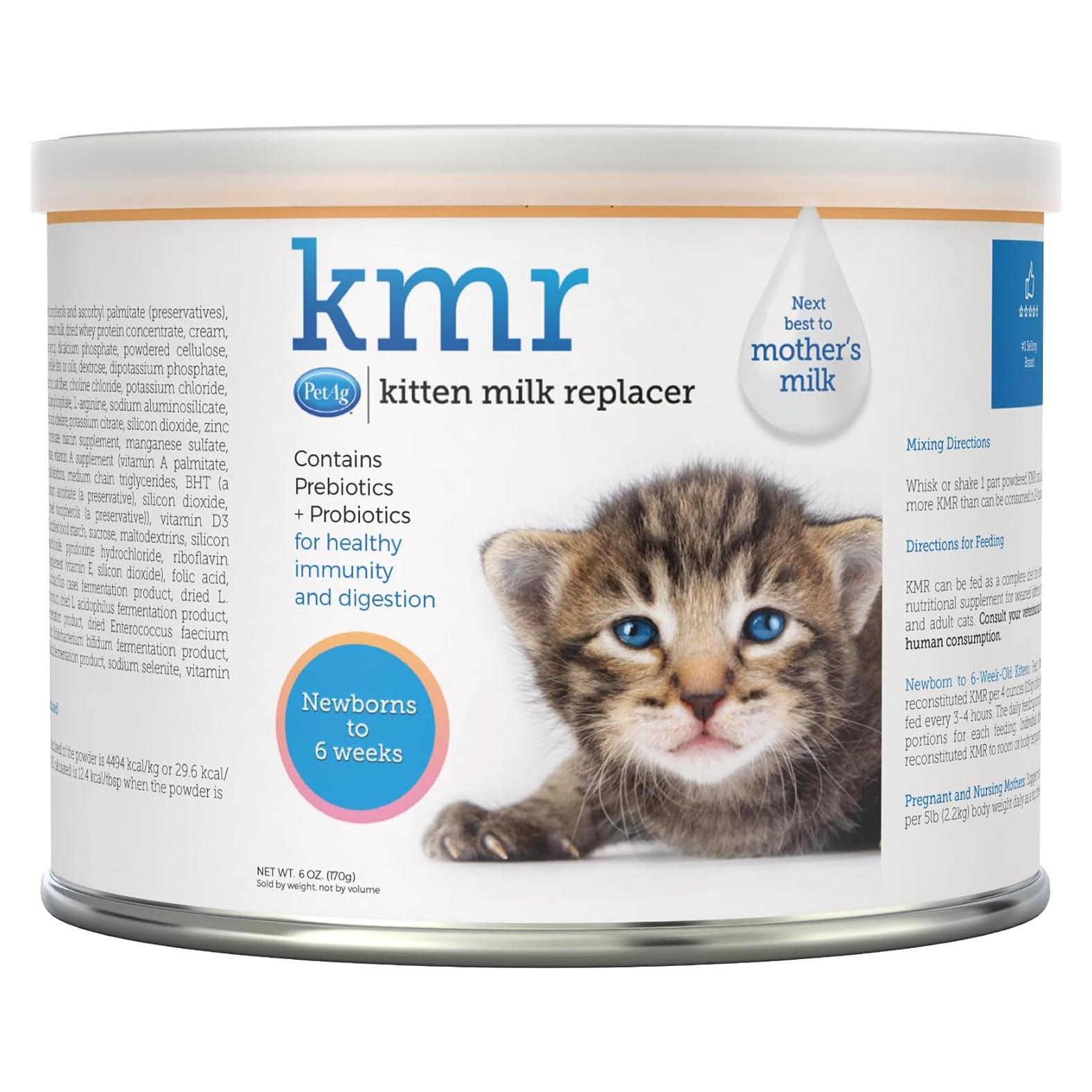 Reemplazo de Leche en Polvo para Gatitos PetAg KMR 170 g