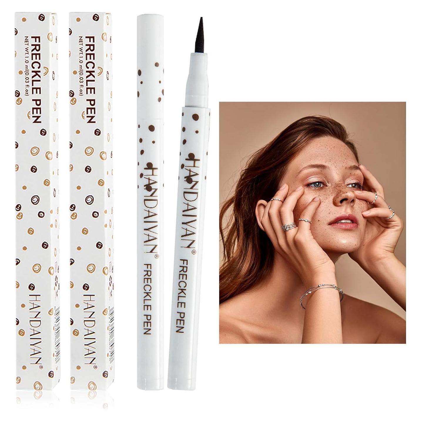 Kit 2 Bolígrafos de Pecas Liopif - 01 Marrón Claro + 02 Café Natural