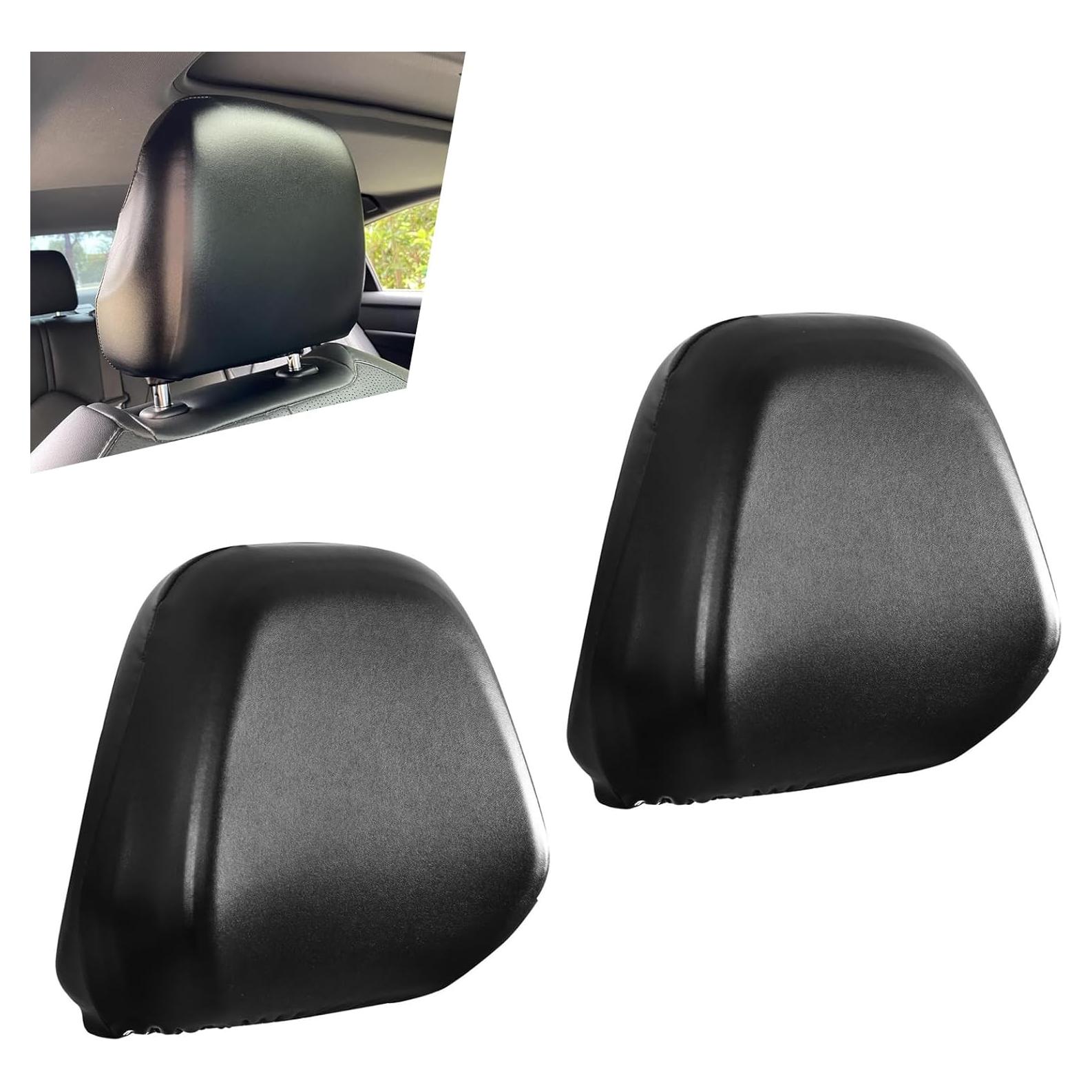 Cubiertas de reposacabezas Shakas 2 PCS S Negro PU