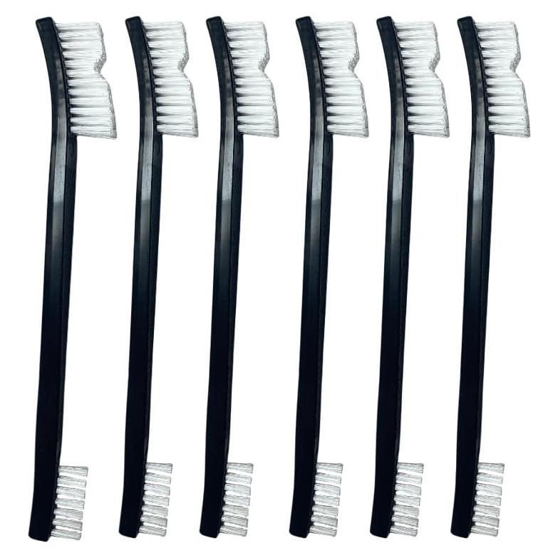 Juego de Cepillos de Detalle PAOTEEM 6 Piezas Nylon y Alambre