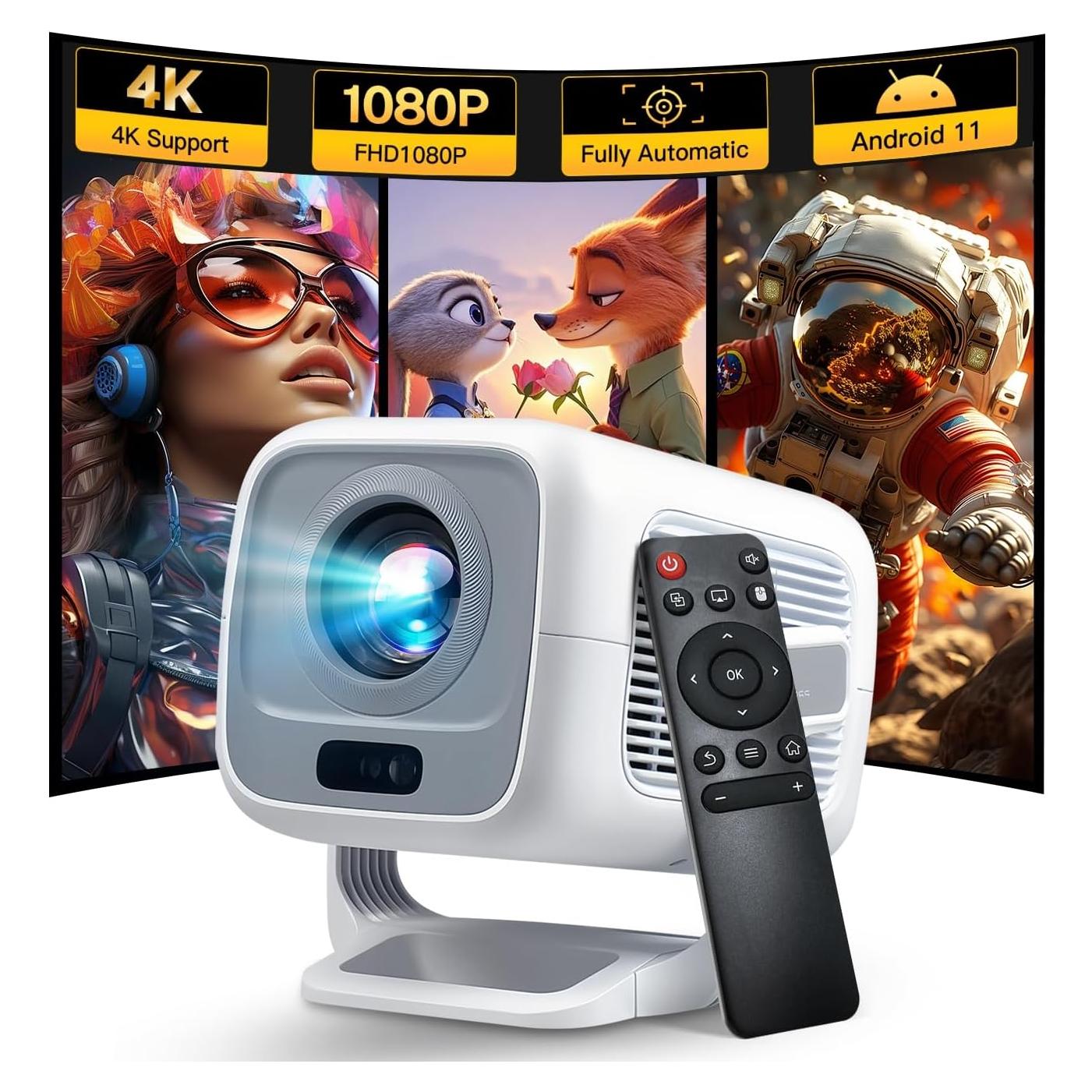 Proyector LYNCAST LumeCube 300 Nativo 1080P Soporte 4K WiFi 6