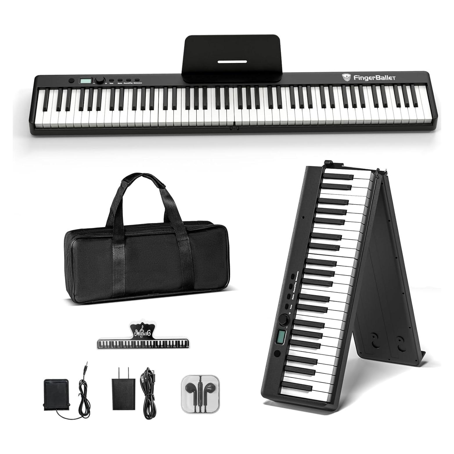 Teclado Piano Digital Plegable FingerBallet BX20 88 Teclas