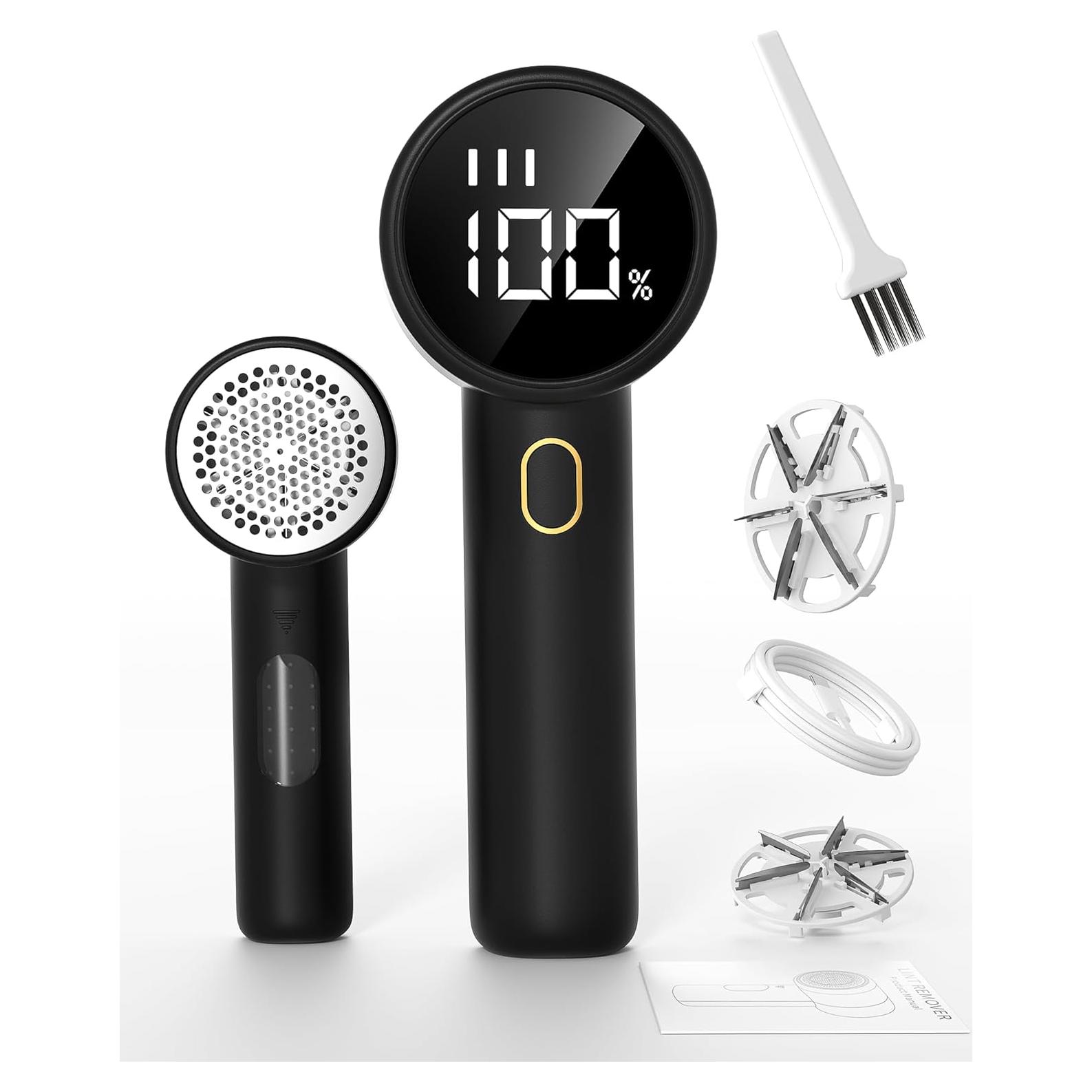 Raspador de Tela Eléctrico TUNISE Q20 con 6 Cuchillas y Pantalla LED