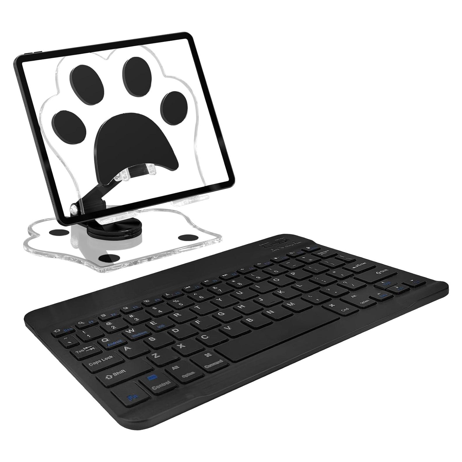 Teclado Bluetooth TopPerfekt Negro Plegable y Ajustable