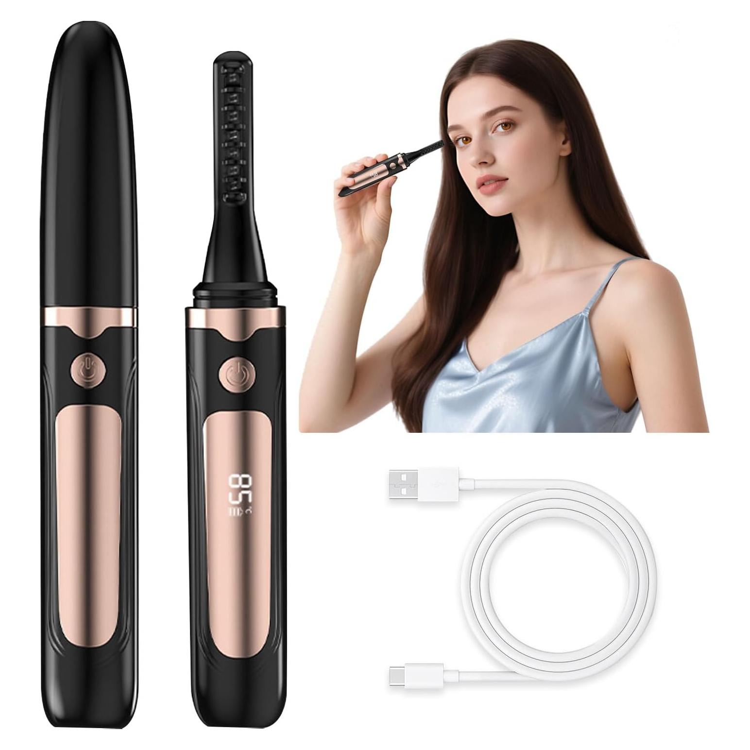 Rizadora de Pestañas Calentada Wrewing DDJM01 USB Negra