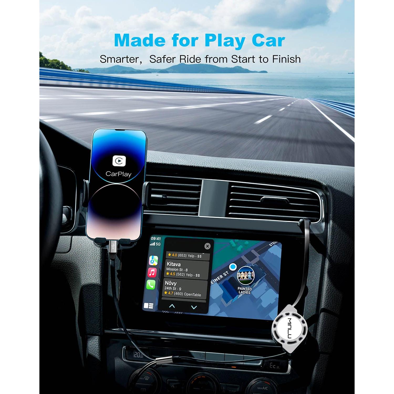 Cable de Carga Múltiple Retráctil 3 en 1 Minlu 1.2m 3A