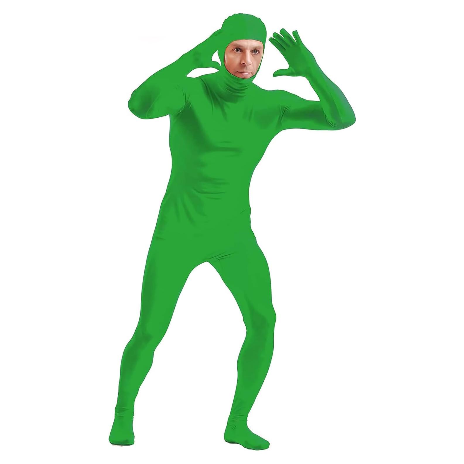 Traje Chromakey Verde Profesional Unisex Talla Grande