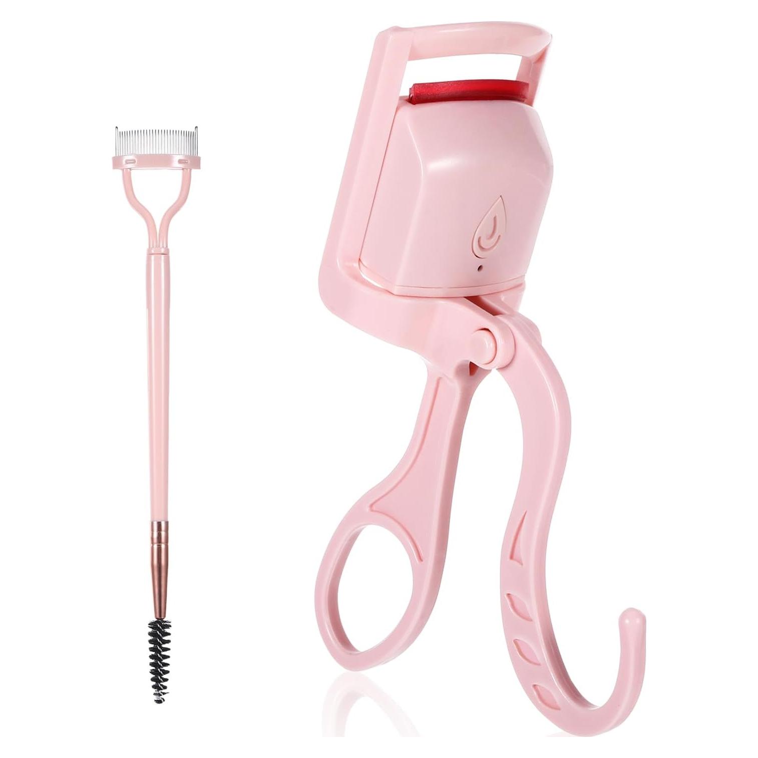 Rizador de Pestañas Eléctrico YOUNG-W Rosa Recargable 24h