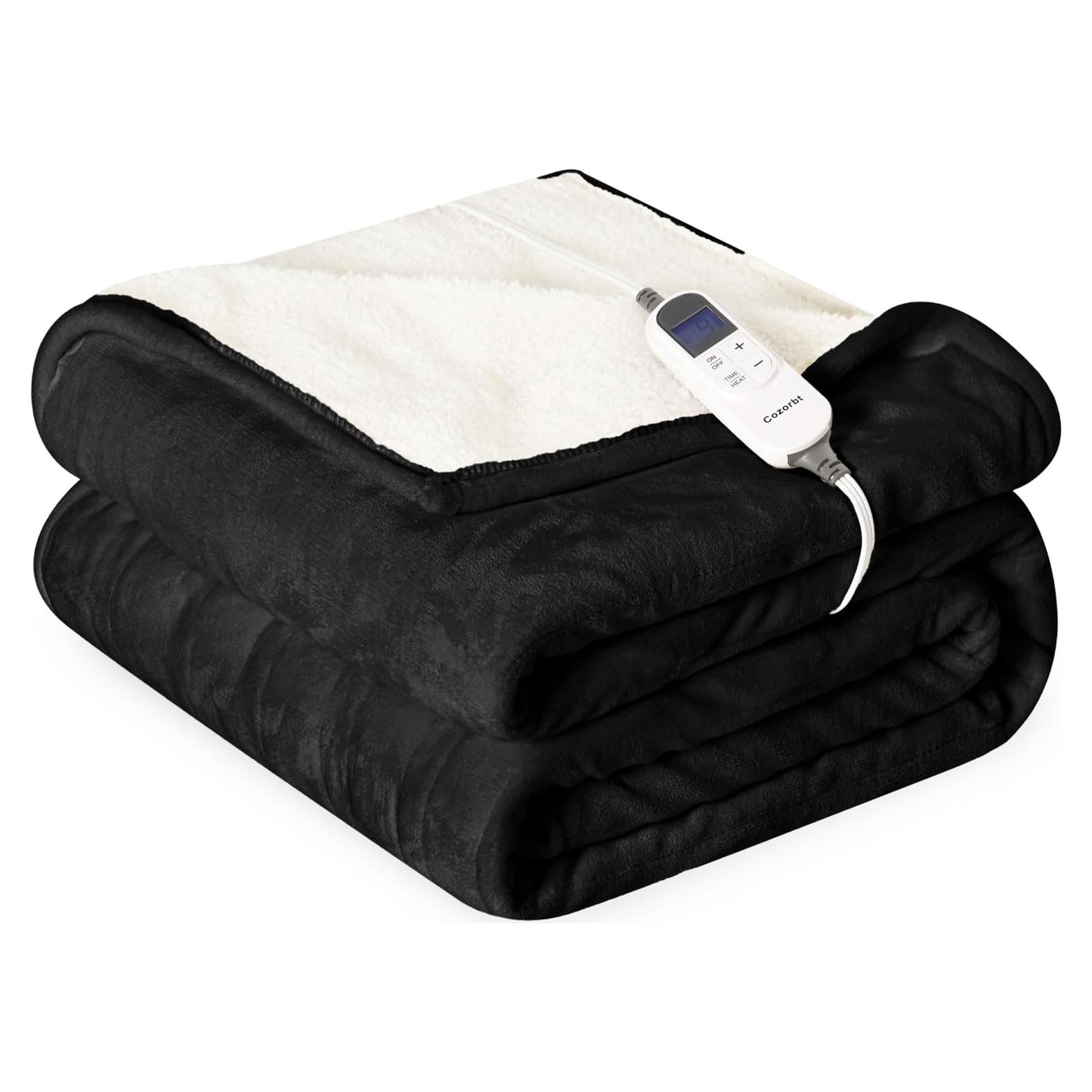 Manta Eléctrica Cozorbt 127x152 cm Reversible con 10 Niveles de Calor