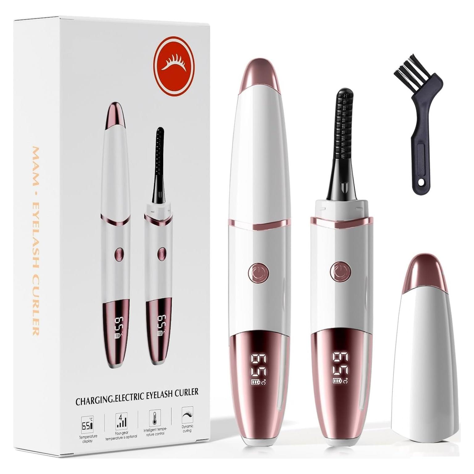 Rizador de Pestañas Eléctrico DUHPLL Mini Recargable LED