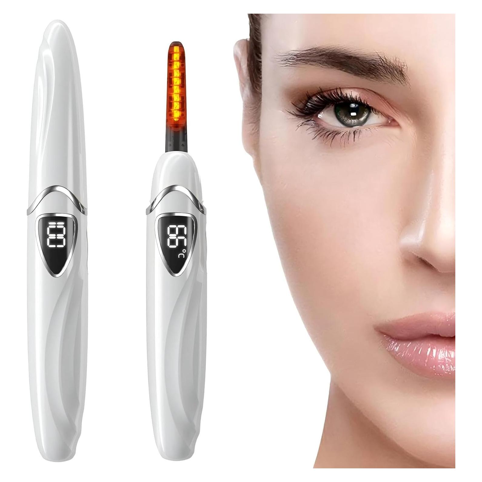 Rizador de Pestañas Eléctrico ZAPAL S600 Blanco Plata 24H