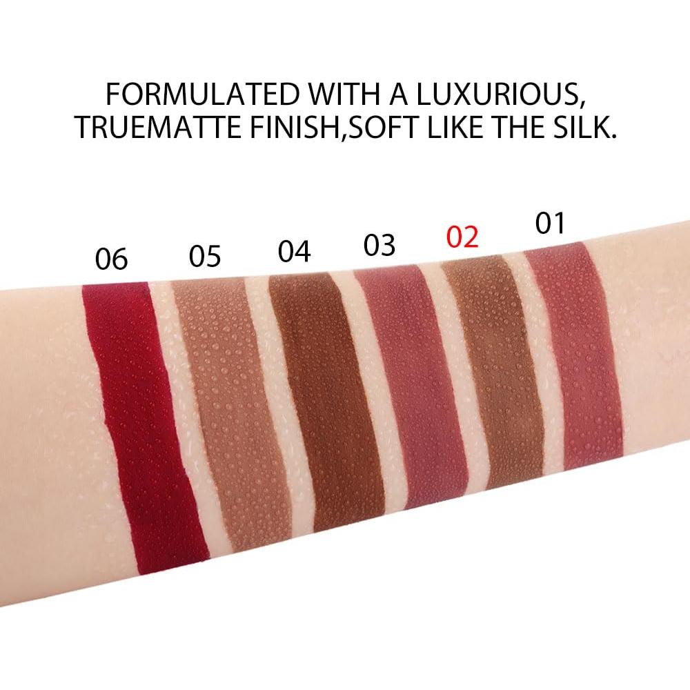 Set de Labial Líquido Mate Evpct 02# Marrón 2.07 ml