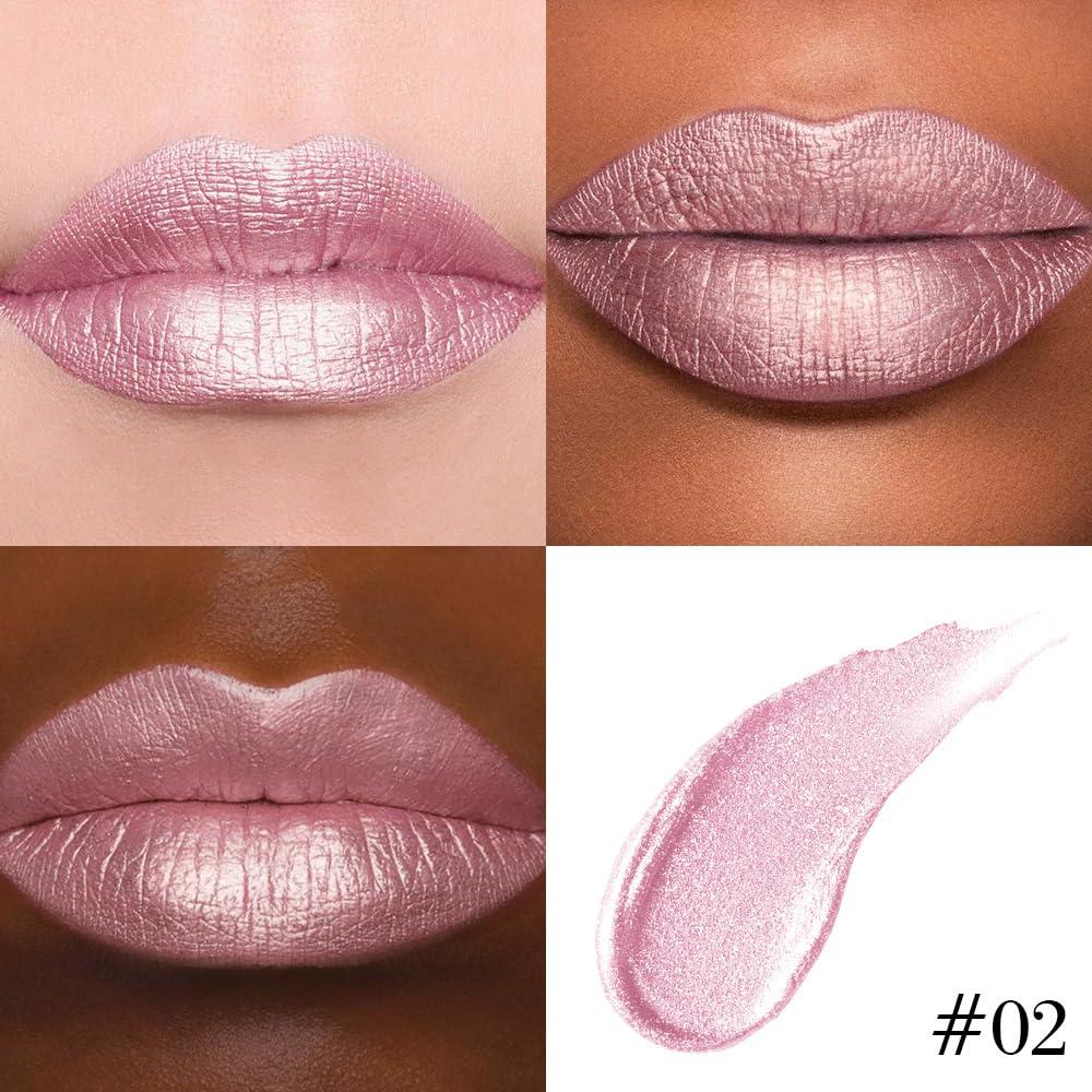 Set de Maquillaje Labial evpct 2 en 1 Rosa Claro y Violeta