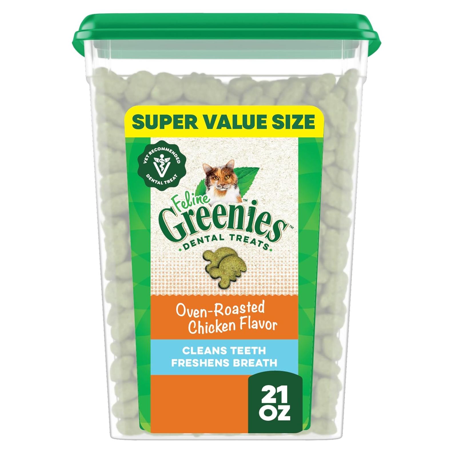 Premios Dentales Feline Greenies Pollo 0.59 kg para Gatos