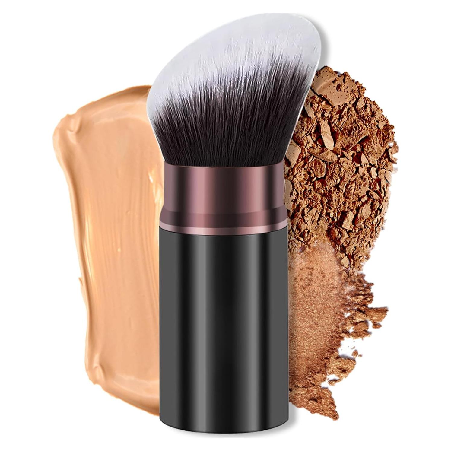 Brocha de Maquillaje Kabuki Retráctil Keriloo - Multiusos