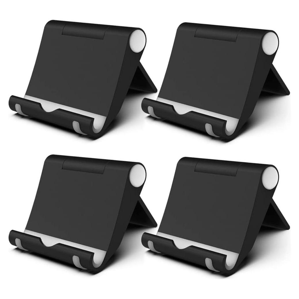 Soporte para Teléfono Móvil Ajustable FadyDail 4 Piezas Negro