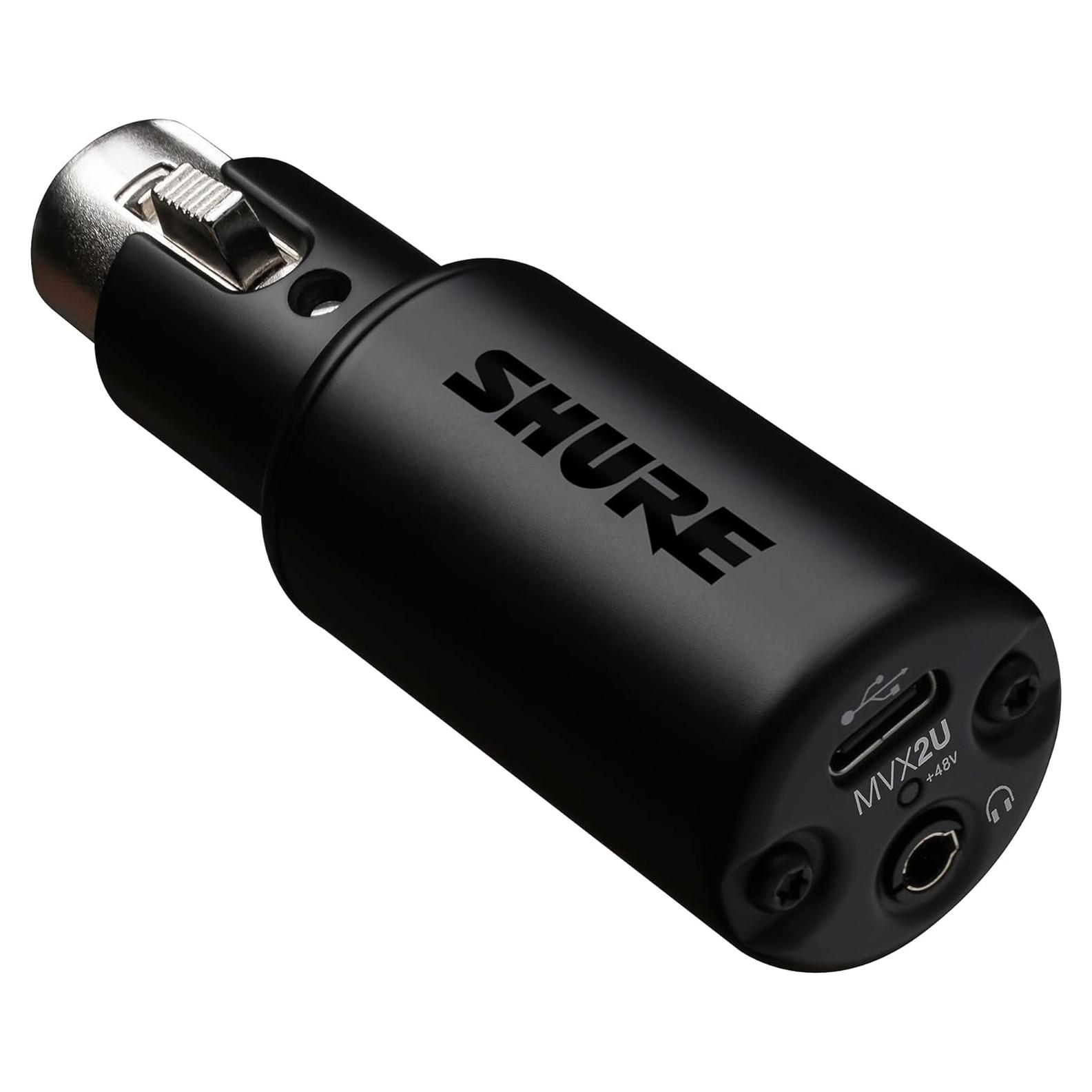 Interfaz Digital Shure MVX2U XLR a USB con Monitoreo