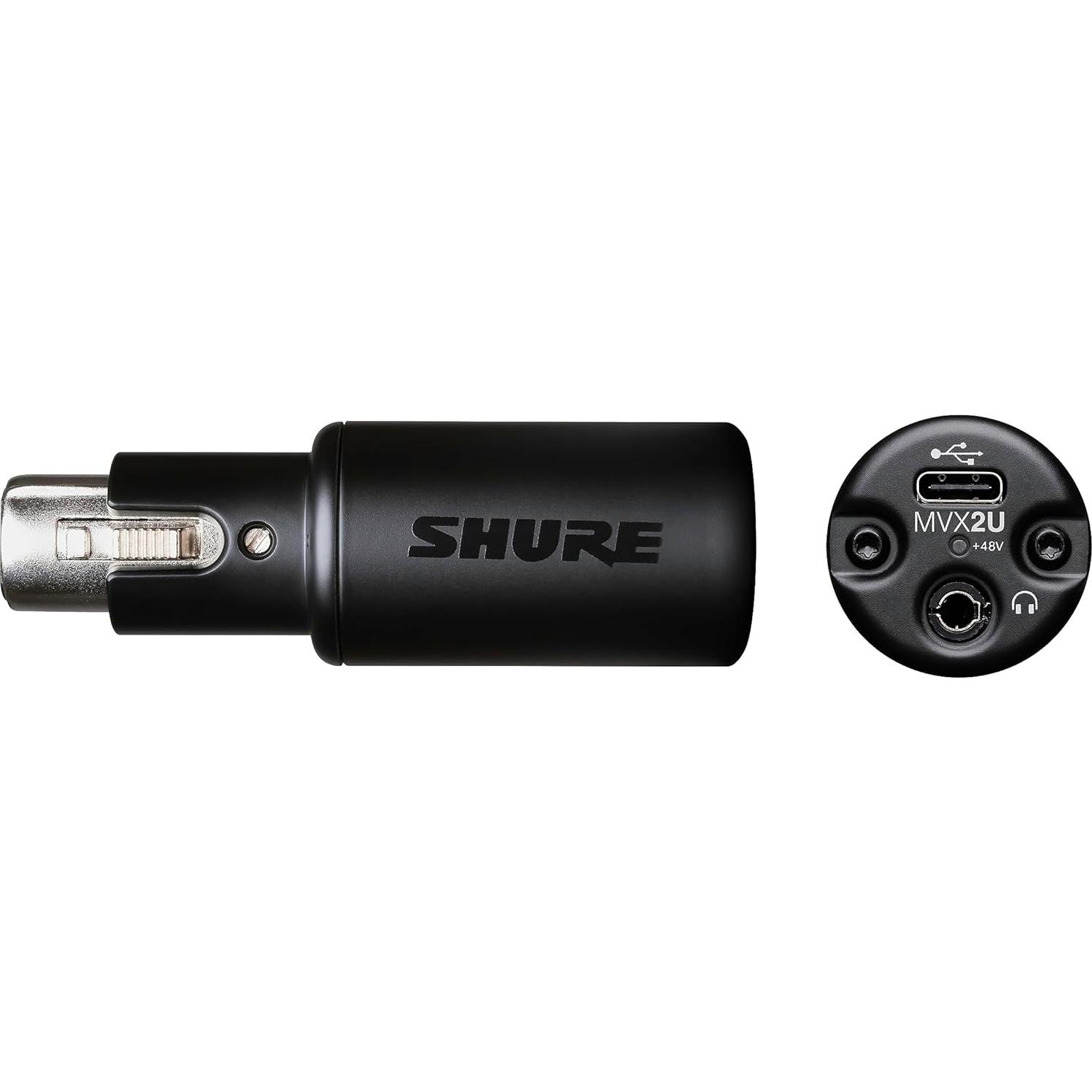 Interfaz Digital Shure MVX2U XLR a USB con Monitoreo